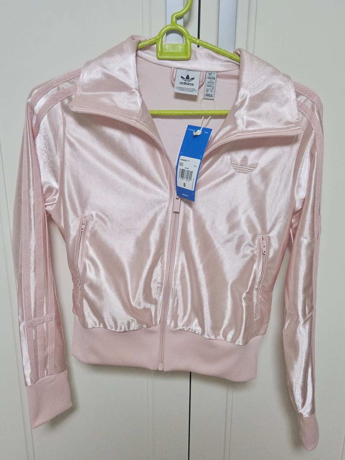 택 새제품) 아디다스 파이어버드 트랙탑 샌디핑크 s 상품이미지1
