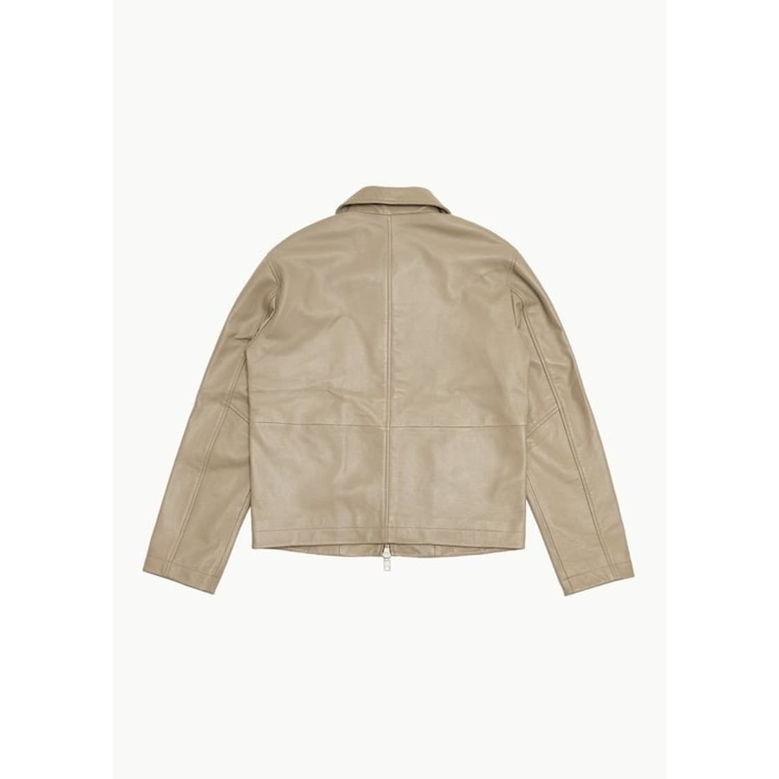 선플라워 쇼트 레더 자켓 카키 상품이미지2