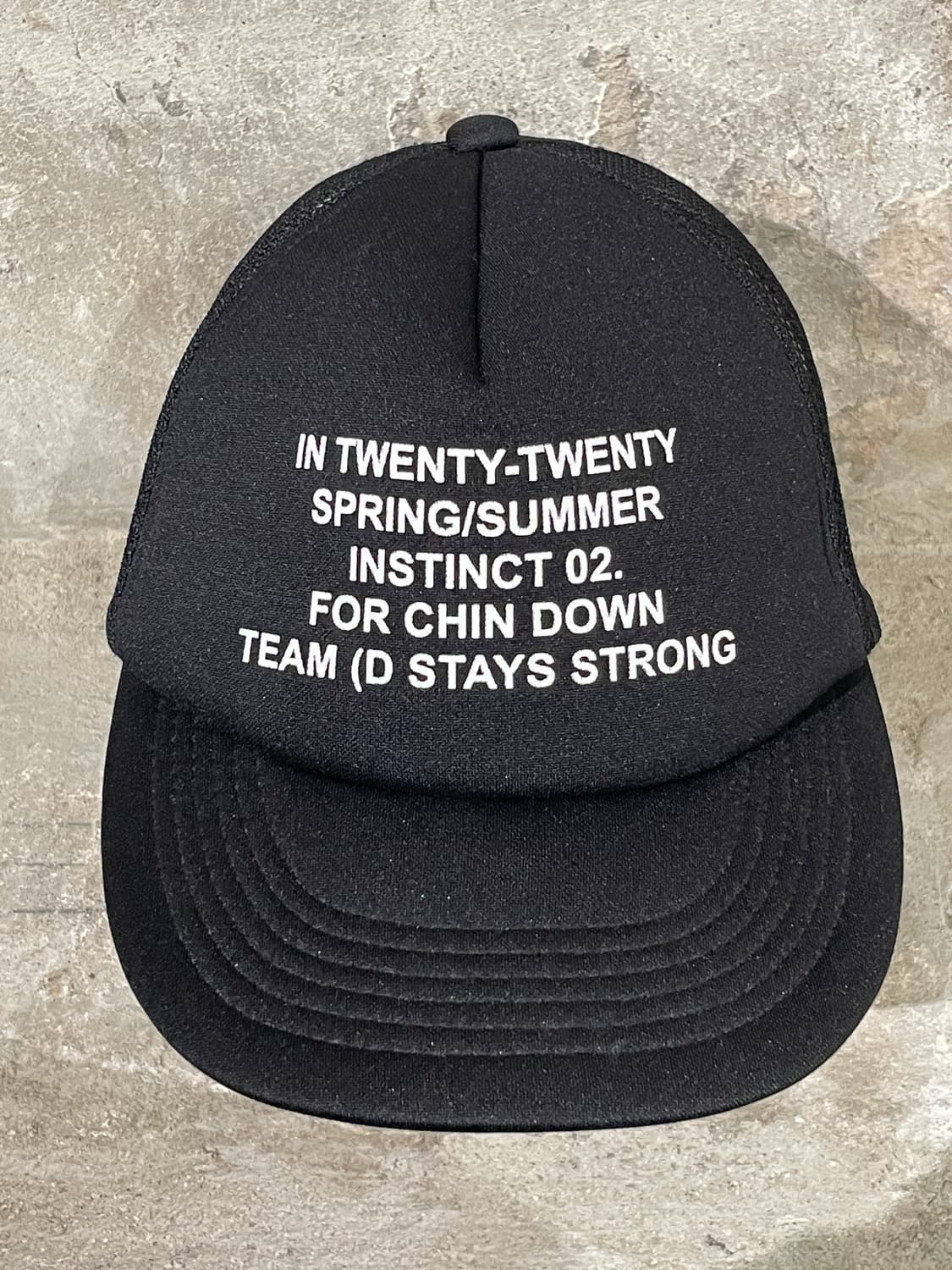 친 다운 블랙 트러커 메쉬 캡 상품이미지3