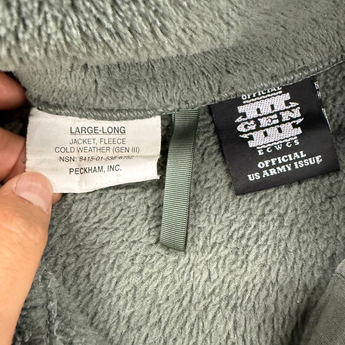 (L-L)미군 오리지널 ECWCS 후리스 자켓 상품이미지2