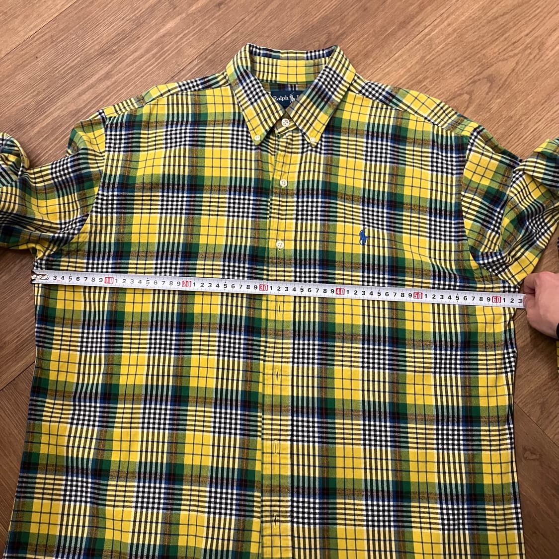 112 폴로 체크셔츠 옐로우 상품이미지6