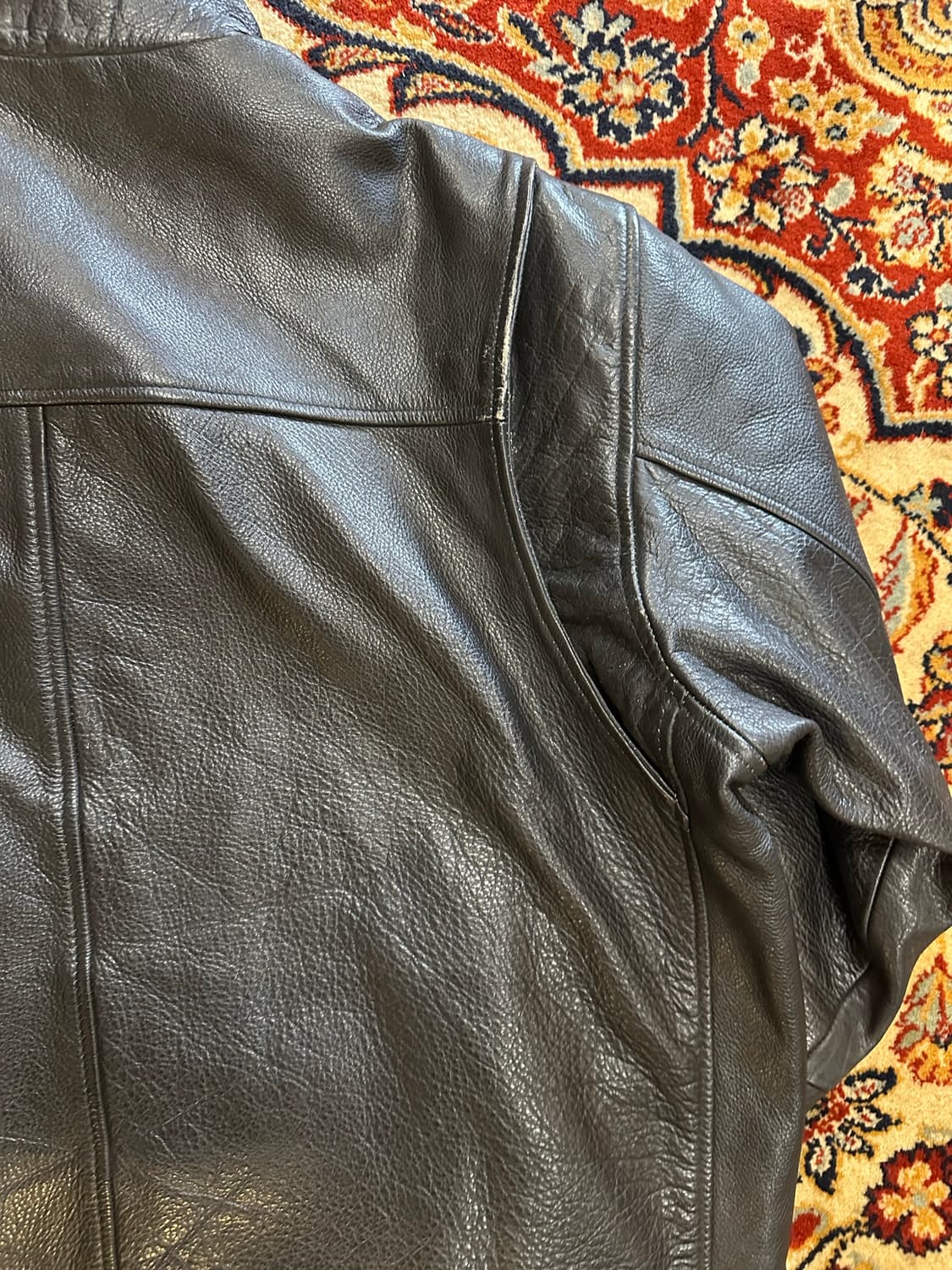 90's German Riders Leather Jacket 상품이미지10
