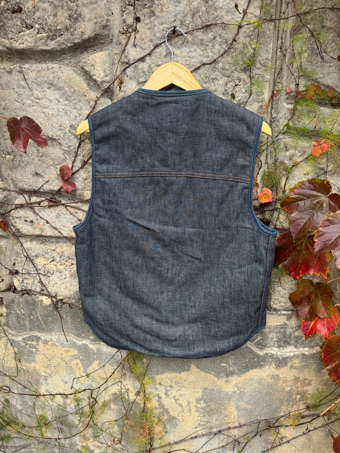 70s sears roebucks 빈티지 데님 쉐르파 워크 베스트 조끼 상품이미지2