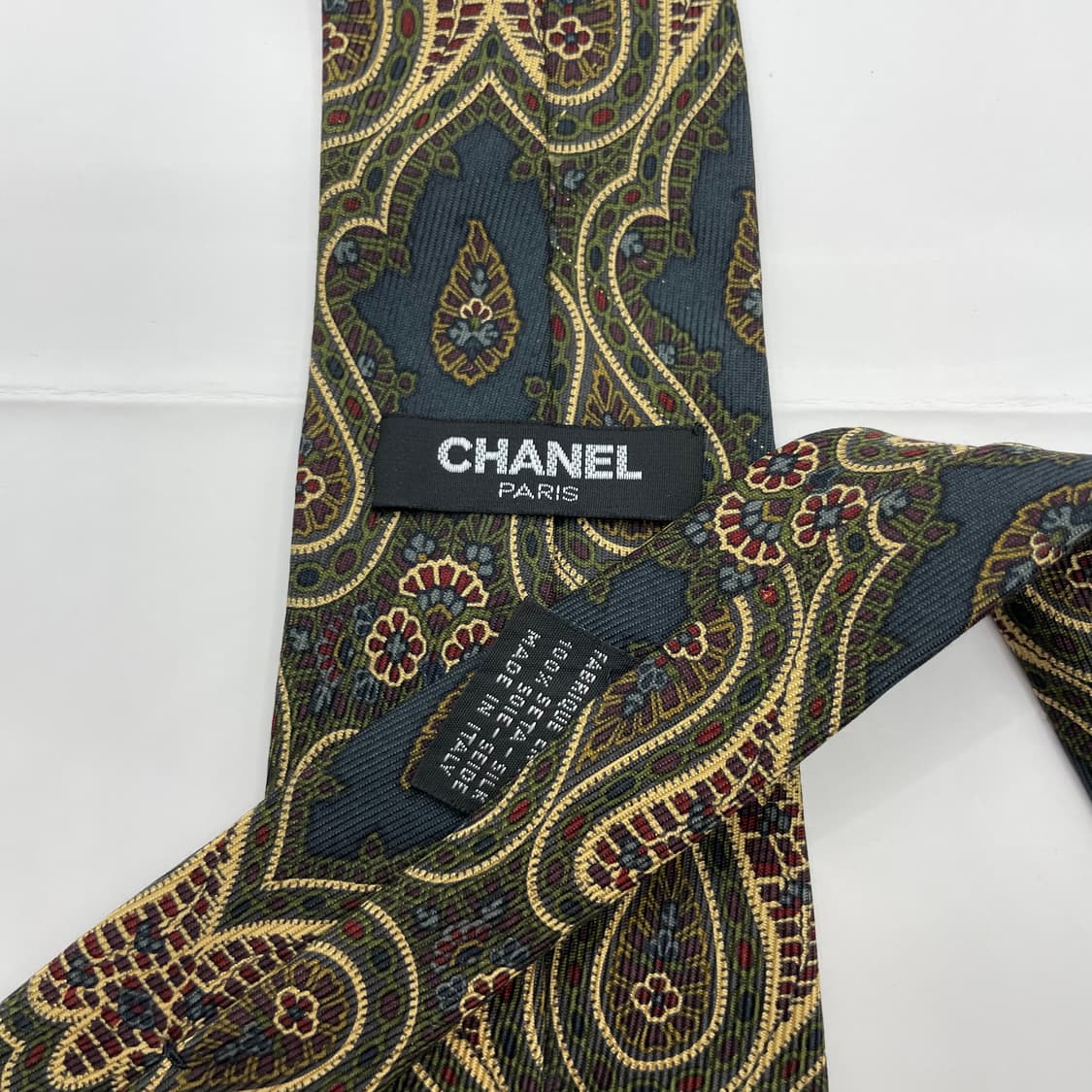 878) (CHANEL) 샤넬 패턴 넥타이 상품이미지5