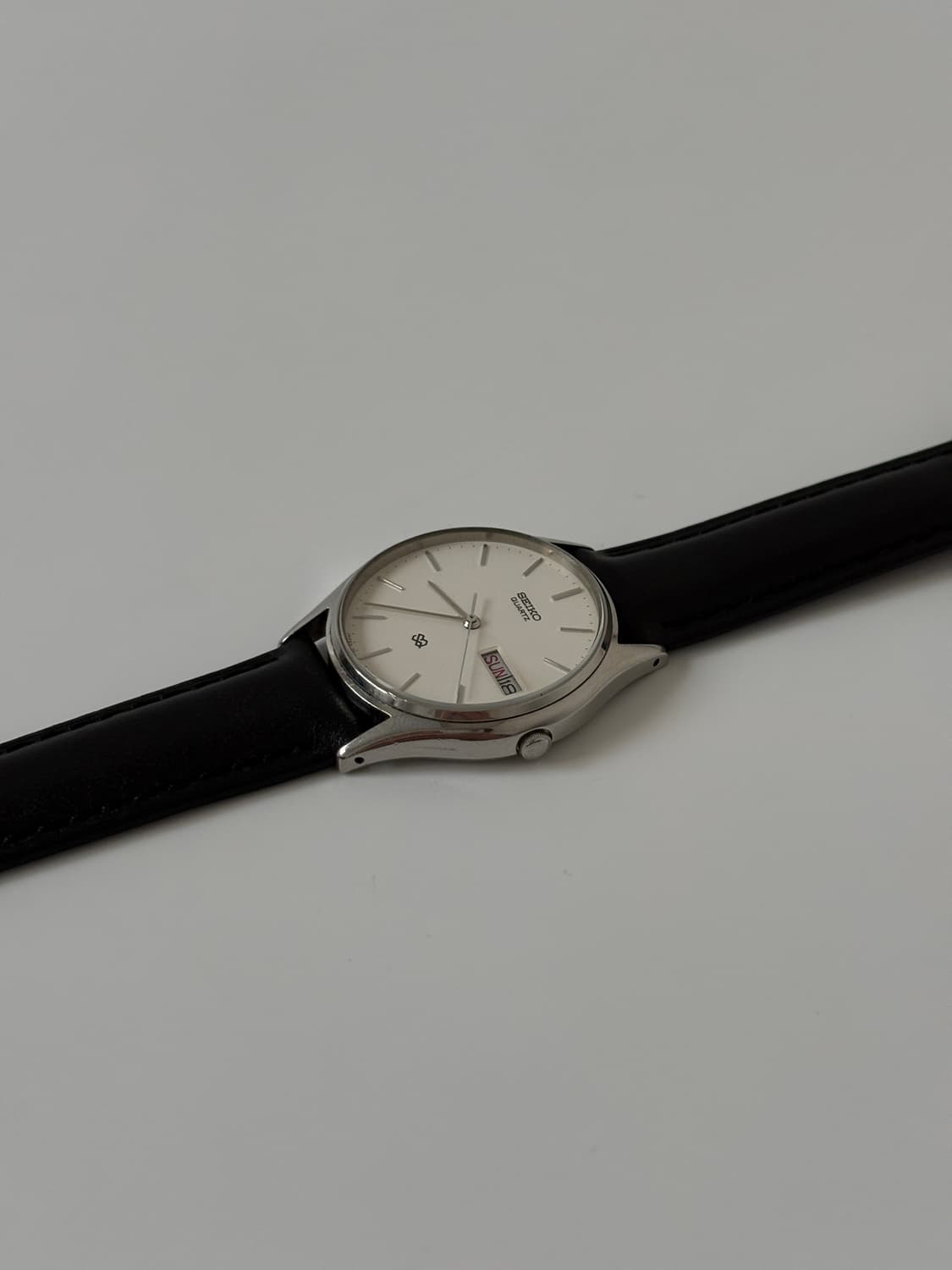 1980s SQ White Dial Silver Quartz 상품이미지5
