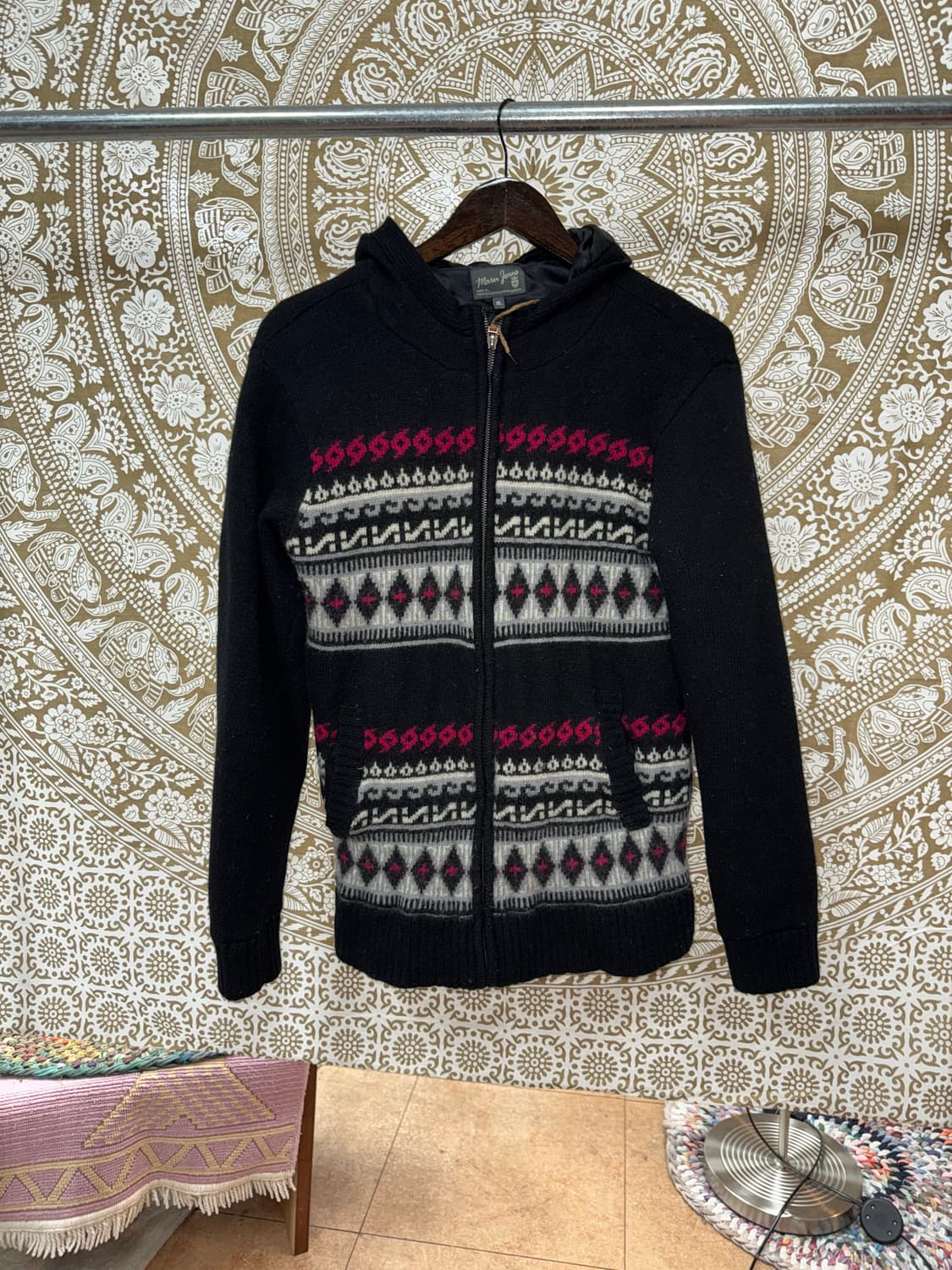 maru 빈티지 에스닉 니트 후디롱자켓  상품이미지3