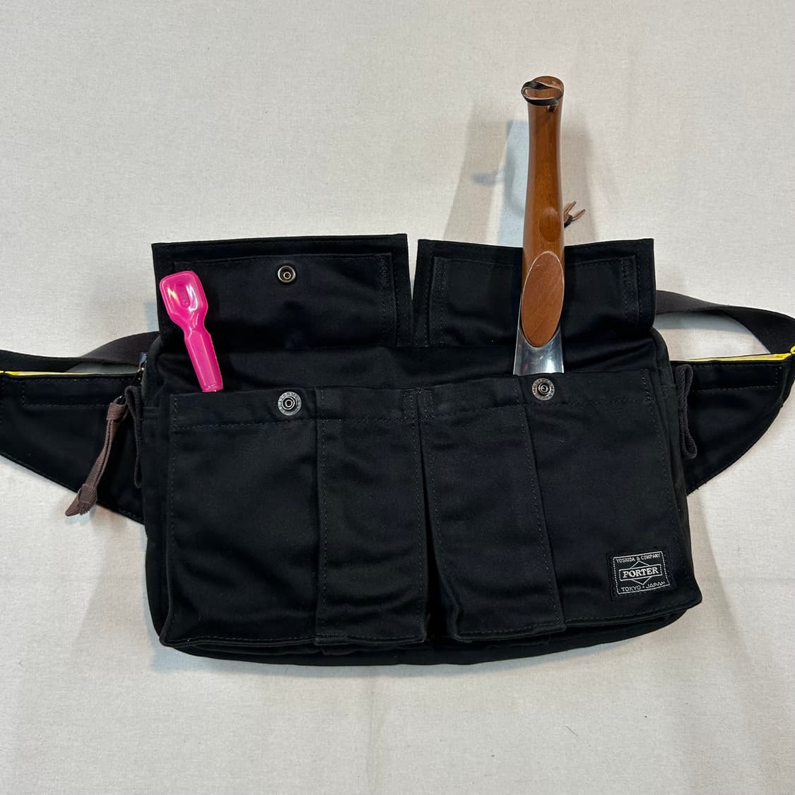 요시다 포터 숄더백 웨이스트백 70주년 한정판 블랙 상품이미지2