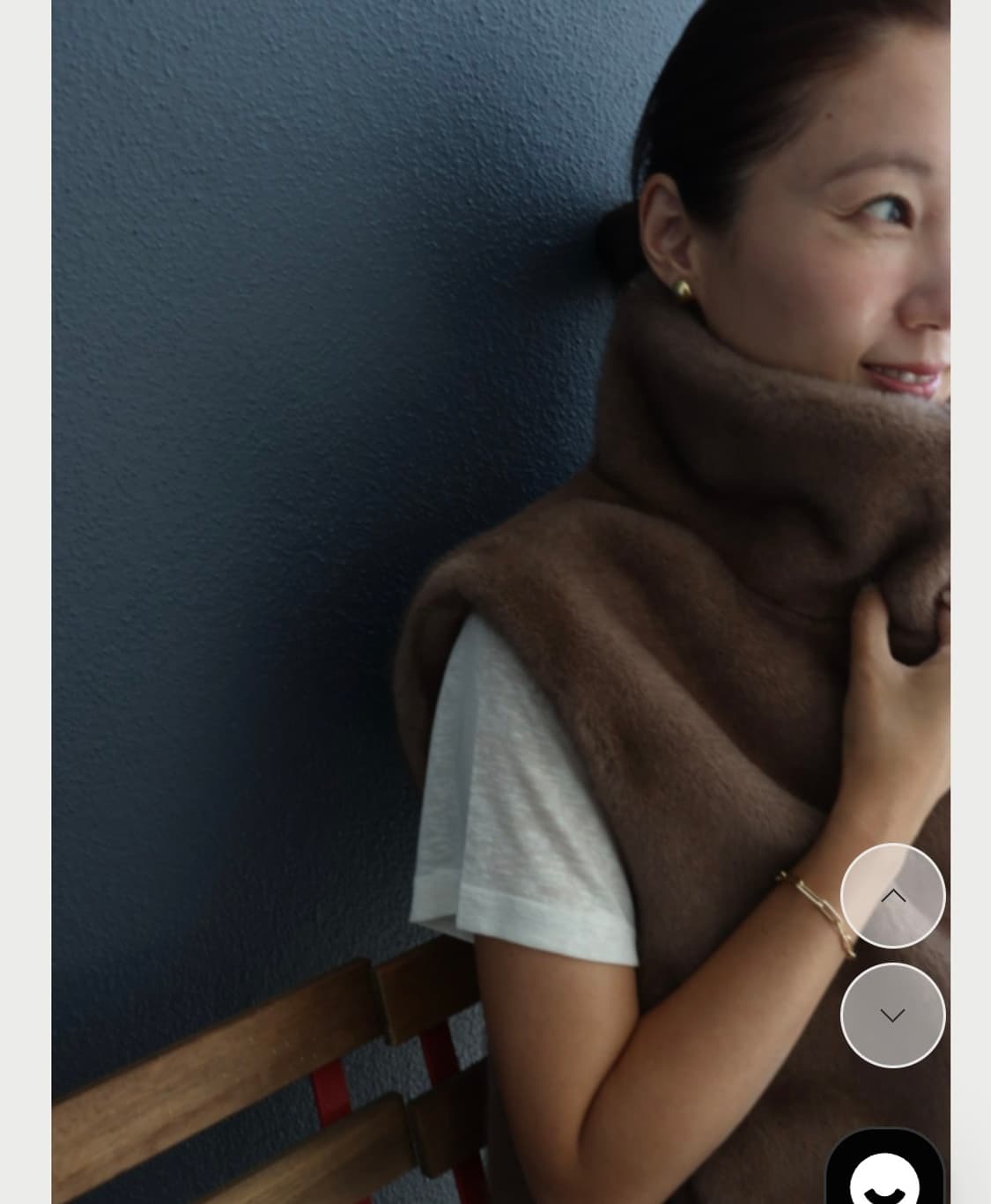 바이미나 25년형 에코퍼 베스트 베이지색상 상품이미지2