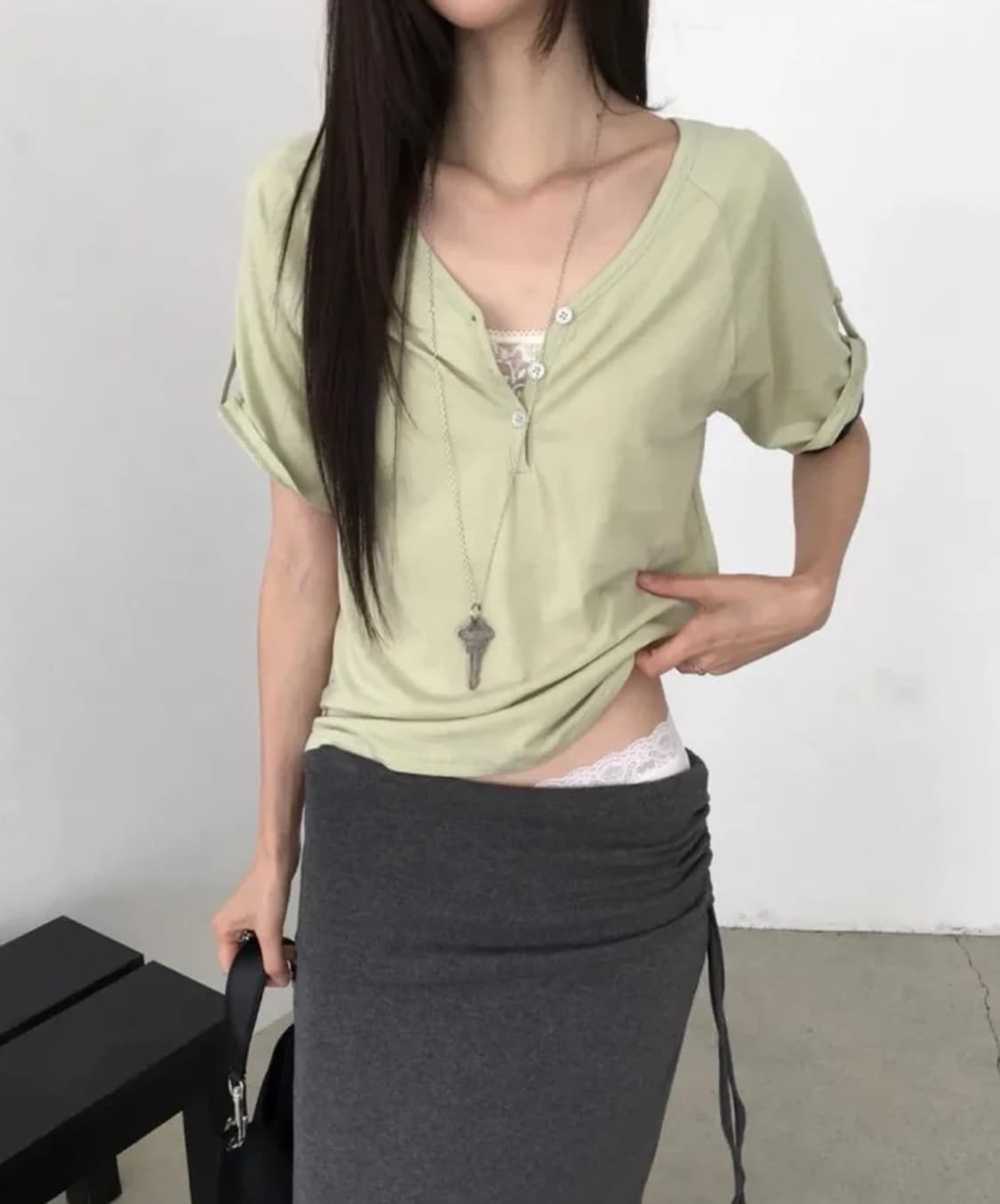 라임 롤업 티 상품이미지1