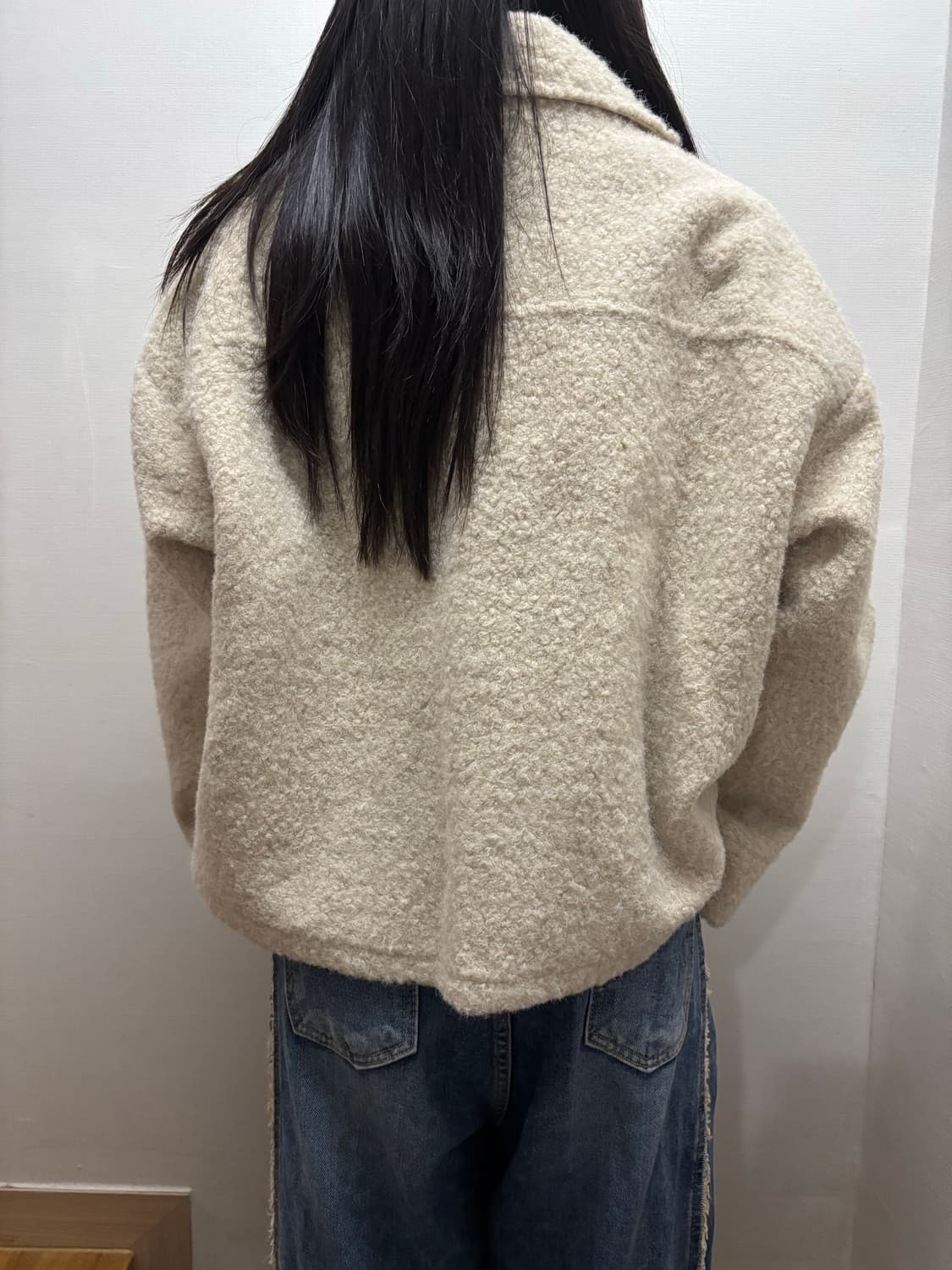 빈티지 아이보리 퍼 자켓 상품이미지7