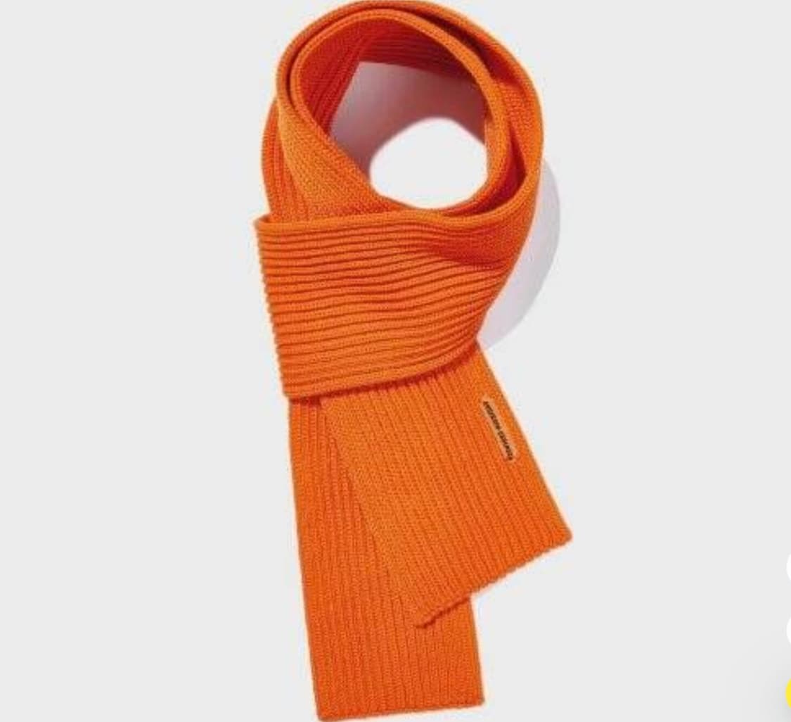 (새상품) 안데르센 안데르센 숏머플러 오렌지 상품이미지3