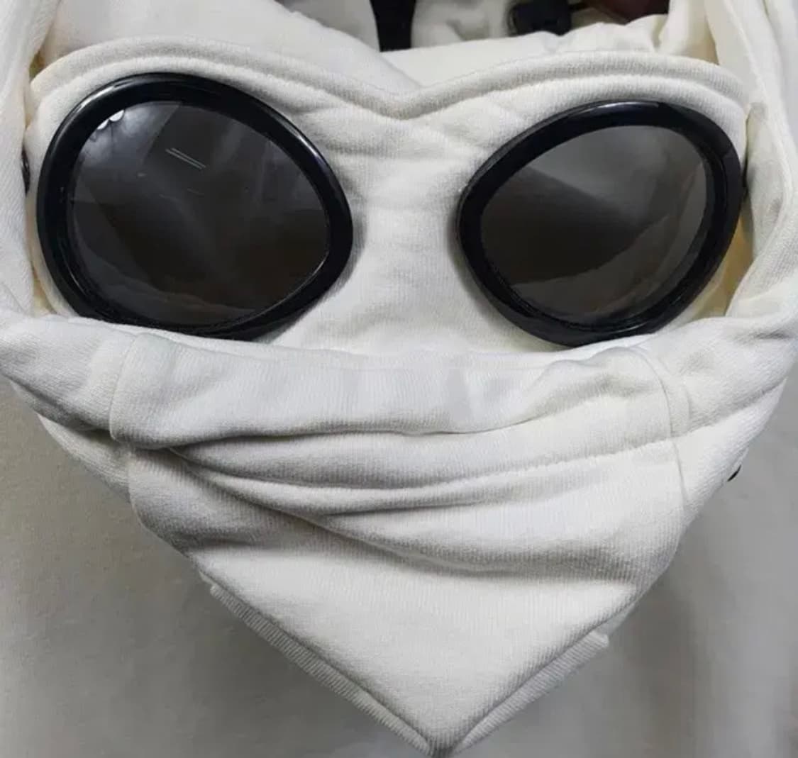 [정품] CP컴퍼니 고글 후드 집업 화이트 (XL) 상품이미지4