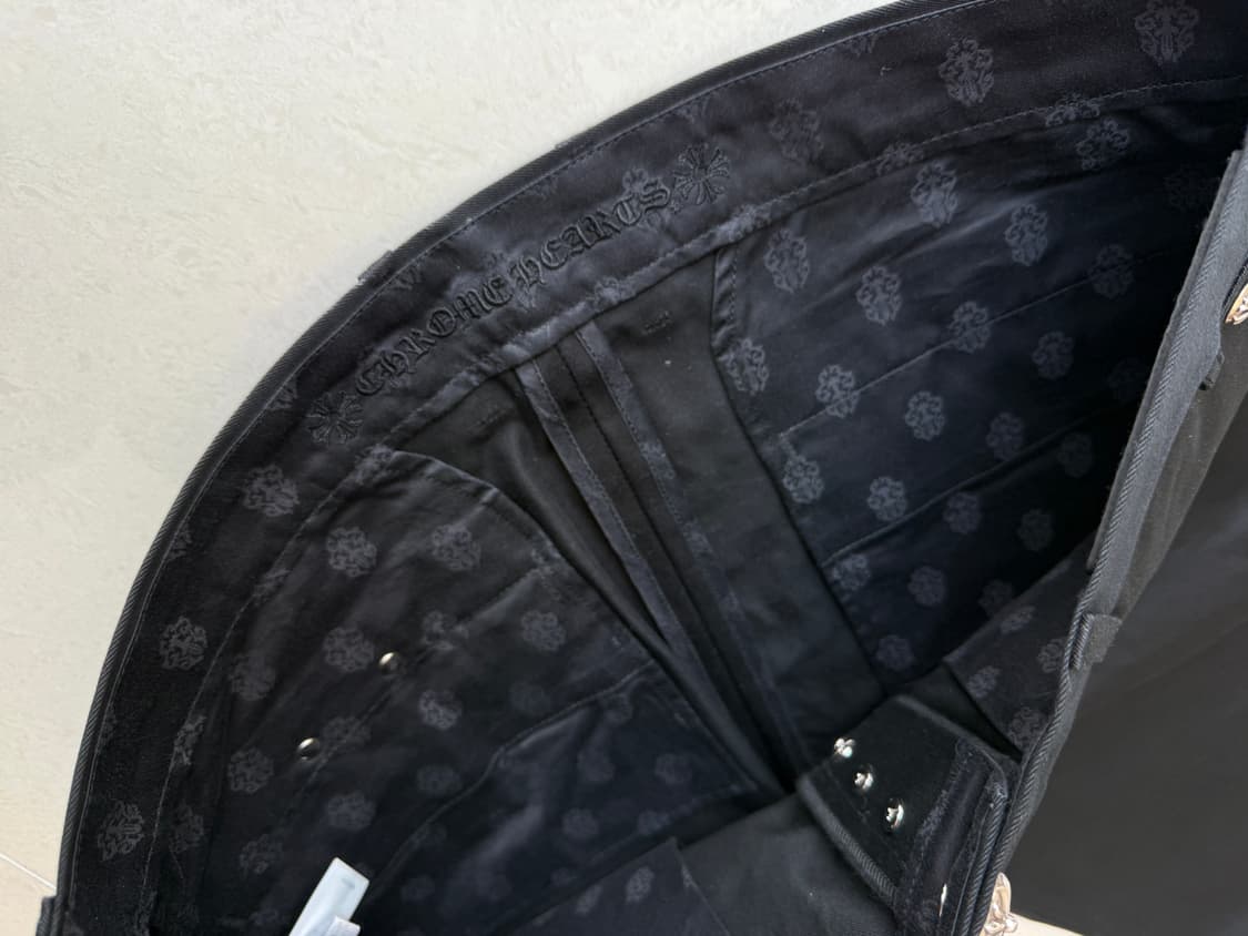 크롬하츠 RS 부츠컷  블랙 팬츠  상품이미지8