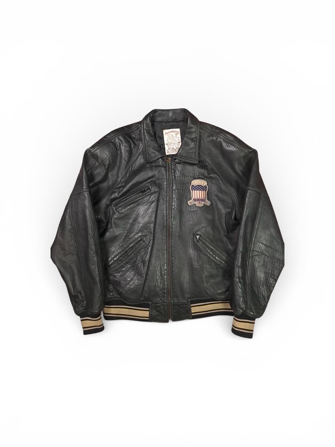 90‘s Avirex 아메리칸 헤리티지 레더 자켓 상품이미지2