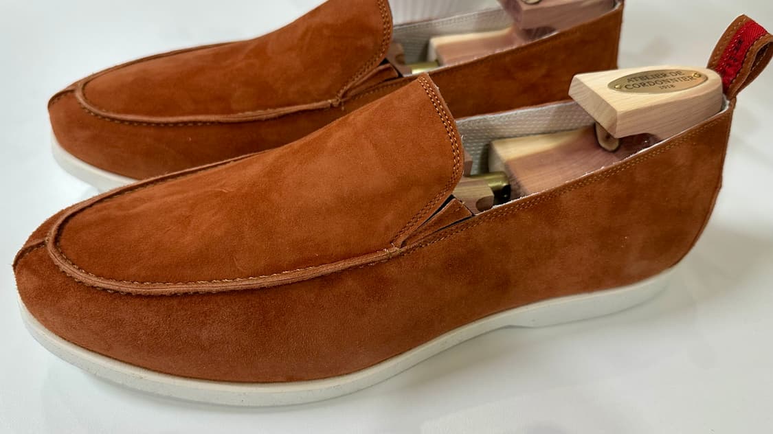 키톤 나폴리 스웨이드 송아지 가죽 로퍼 새상품 상품이미지3