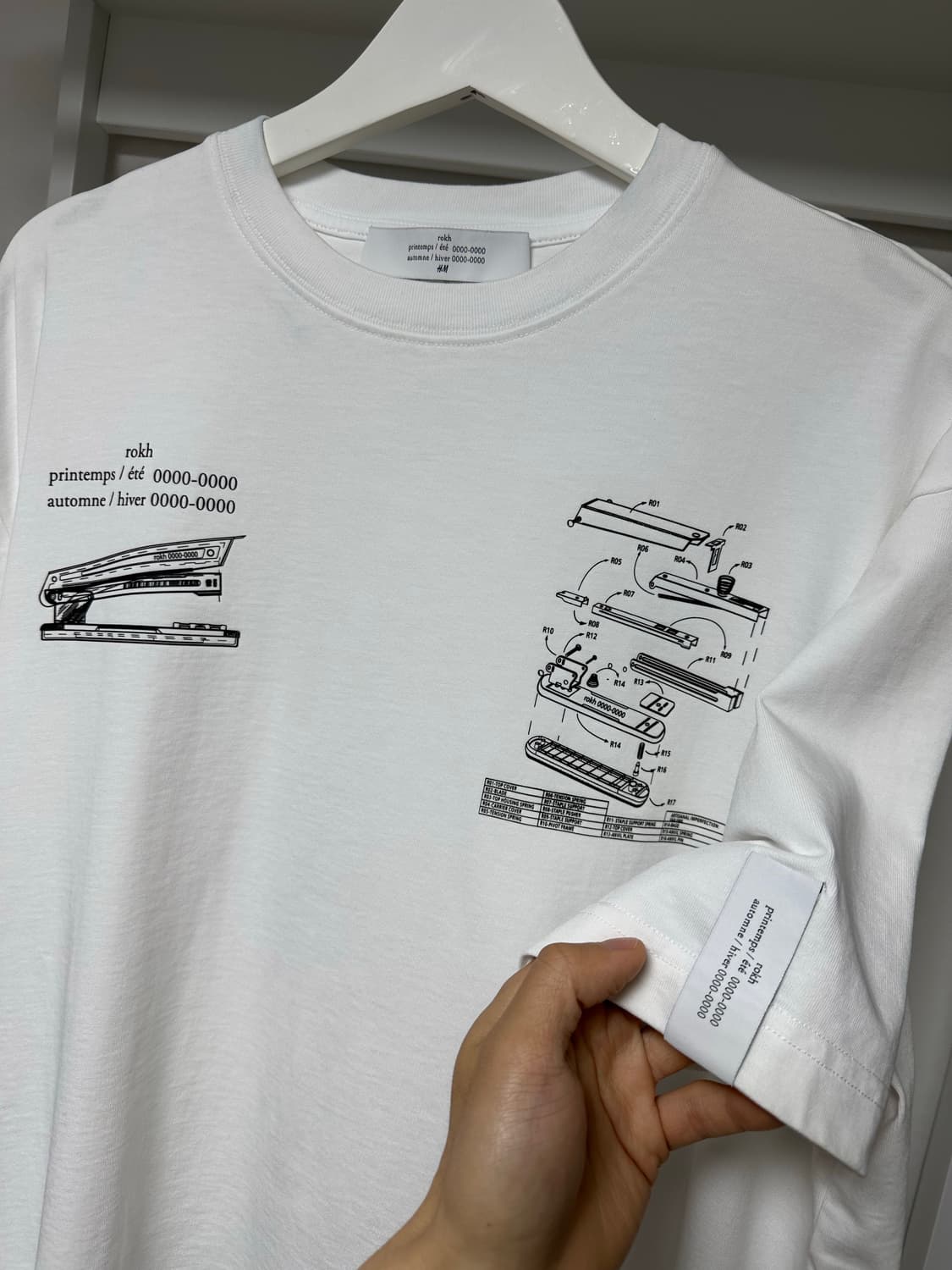 H&M x ROKH 콜라보 반팔 L 급처 상품이미지2