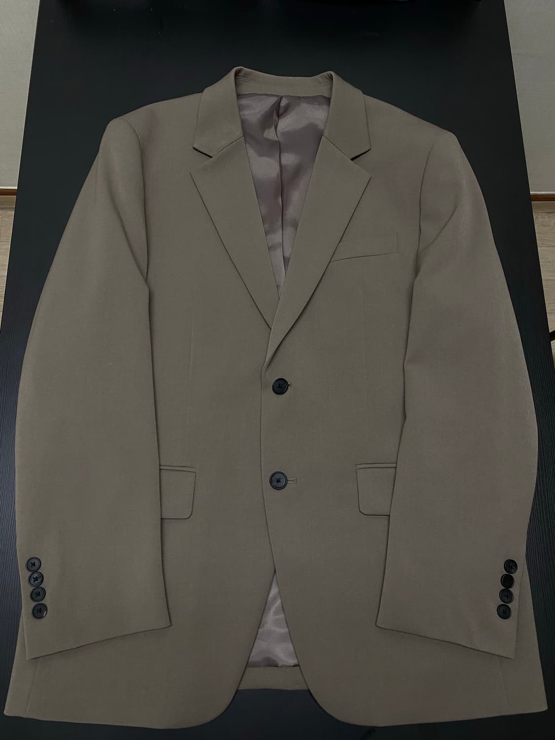 무탠다드 릴렉스드 베이식 블레이저 더스티 베이지 L 상품이미지1