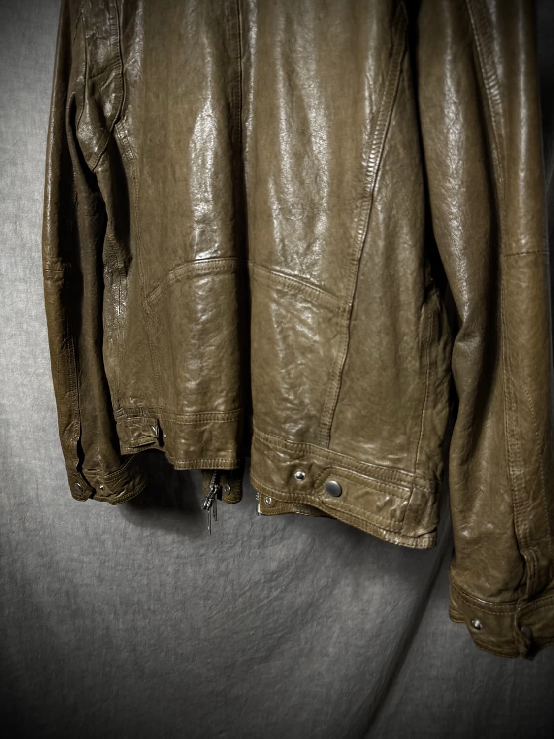 Vintage Lambskin Military Rider Jacket   상품이미지6