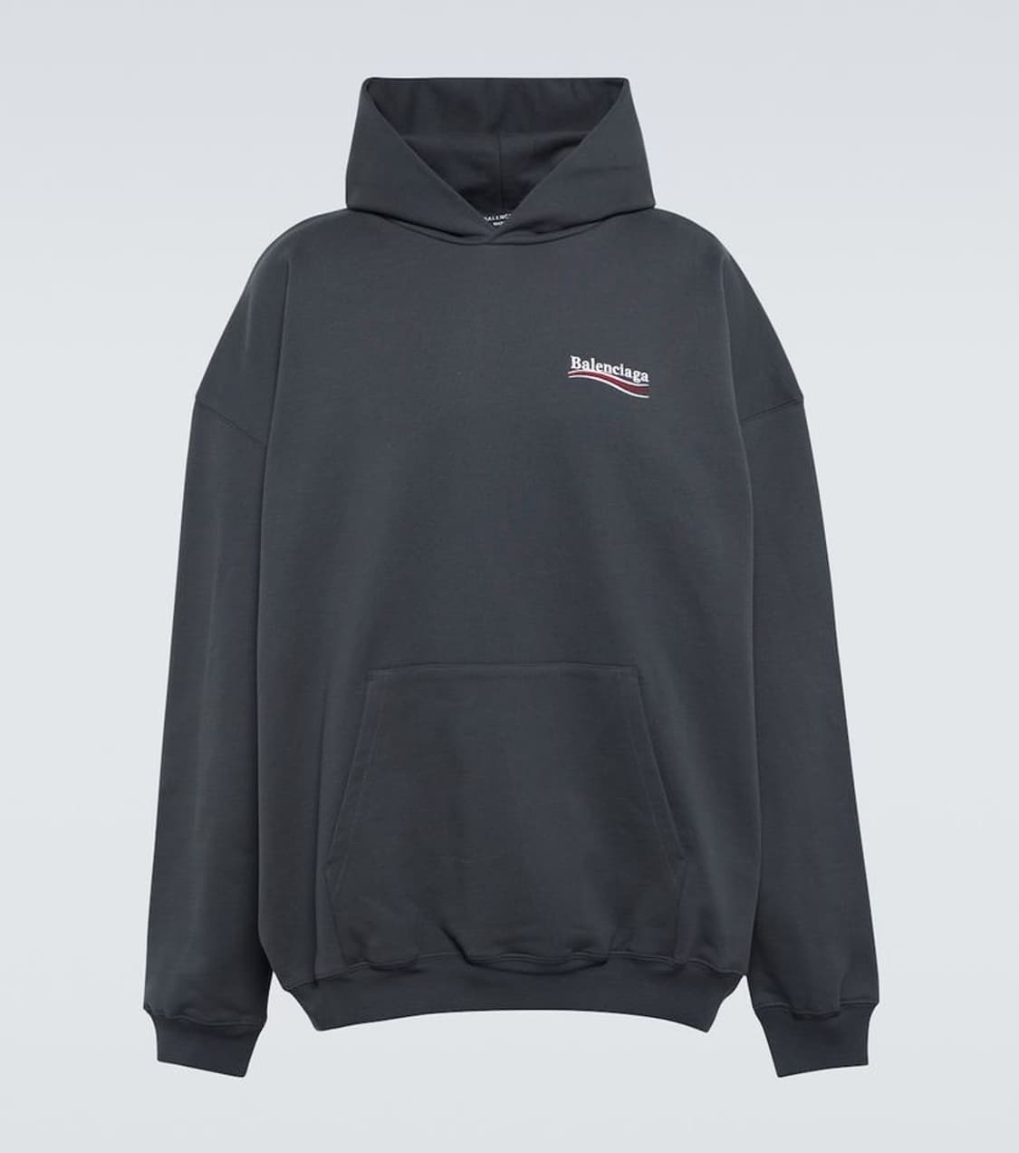 발렌시아가 웨이브로고 폴리티컬 후드 상품이미지1