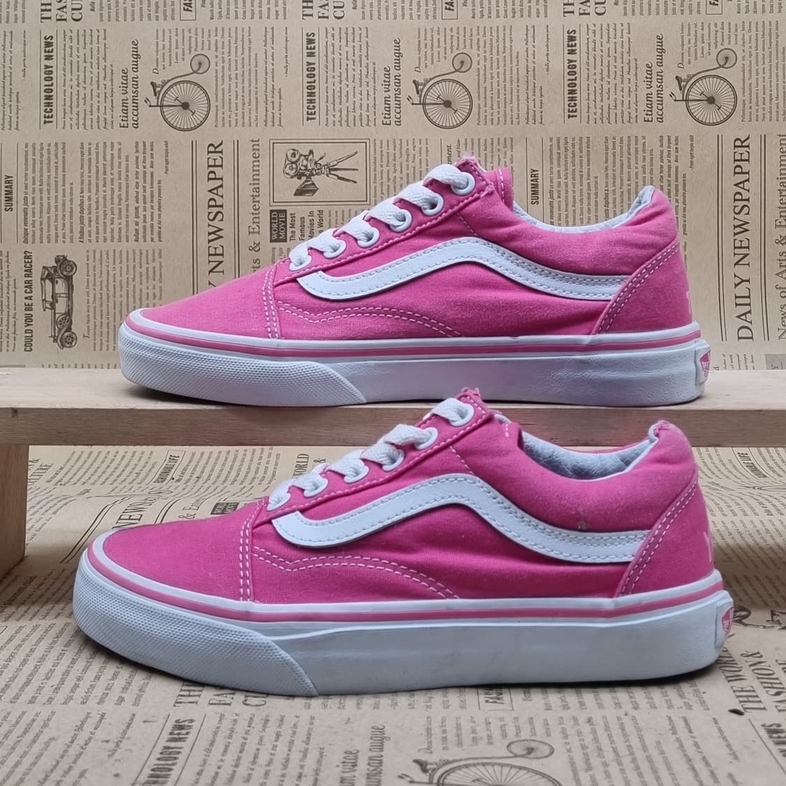 반스 올드스쿨 핑크 스니커즈225 상품이미지1
