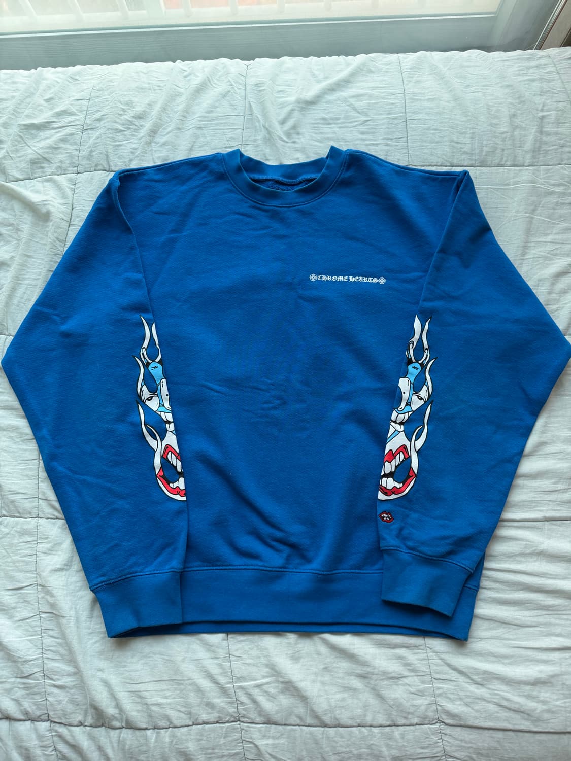 [L] 크롬하츠 매티 보이 스페이스 크루넥 스웨트셔츠 블루 상품이미지1