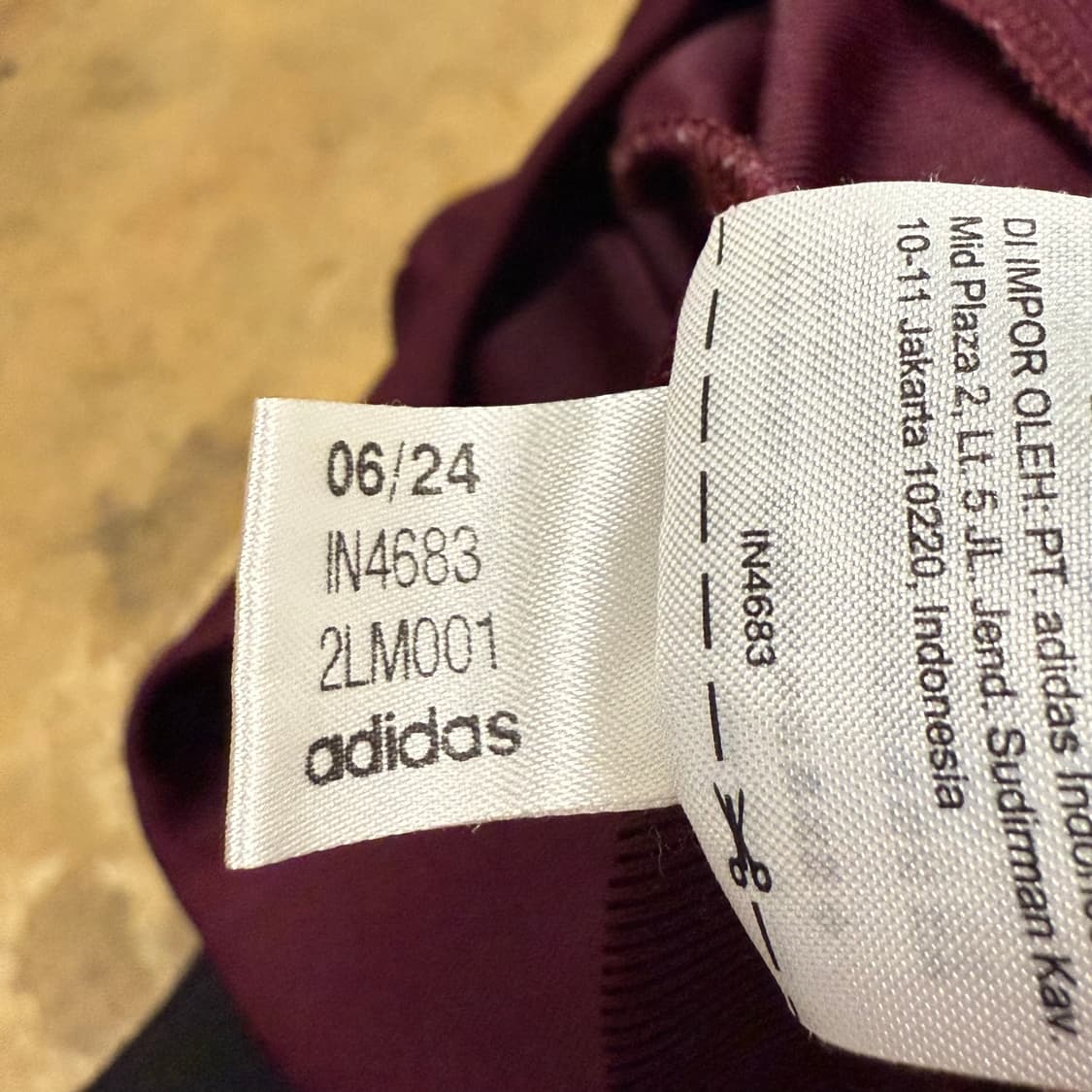 아디다스 버건디 파이어버드 트랙탑 져지 상품이미지7