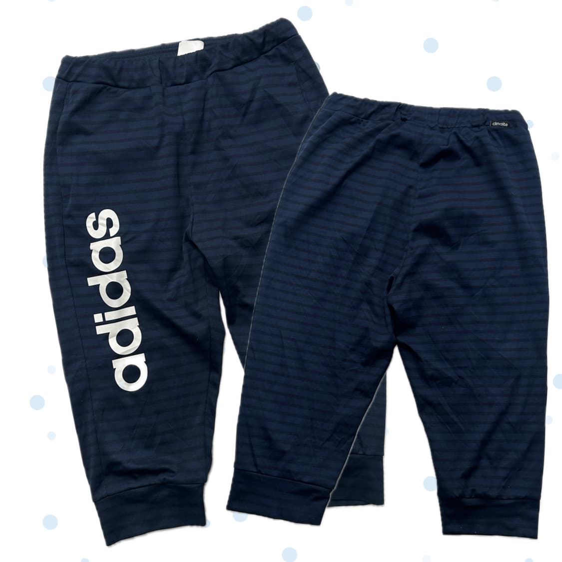 재팬 아디다스 괴짜 y2k 기능성 트레이닝 조거 7부팬츠 상품이미지1