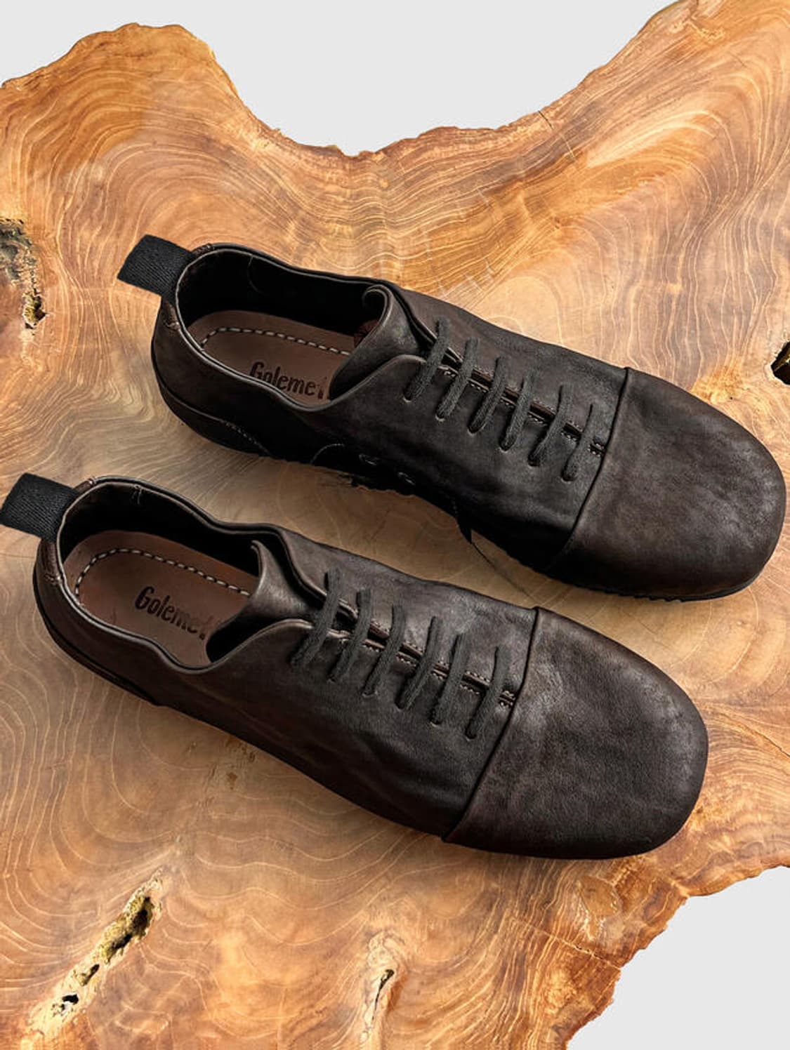 [새상품] 골멧 플랫토 002 말가죽 스니커즈 275 ( 브라운) 판매 상품이미지1