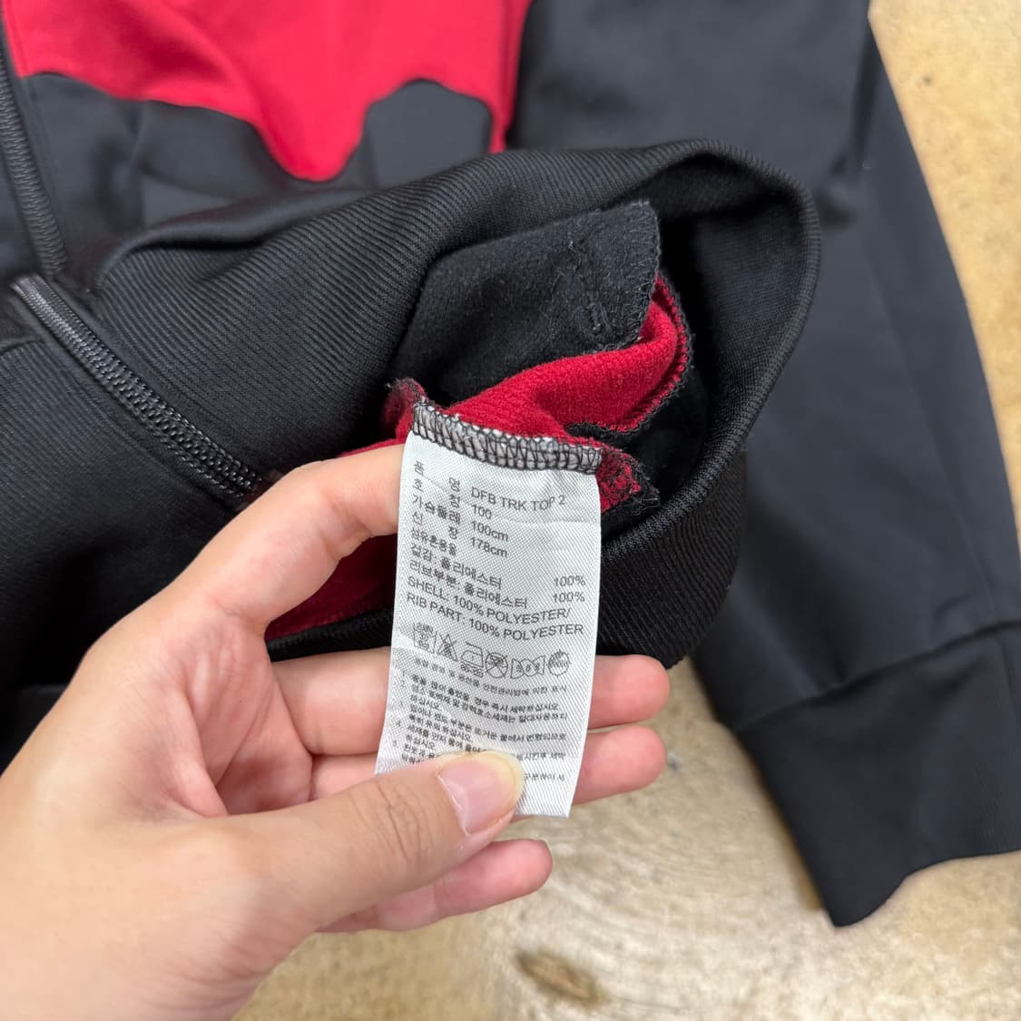 아디다스 버건디 블랙 스트라이프 독일 져지 100 상품이미지6