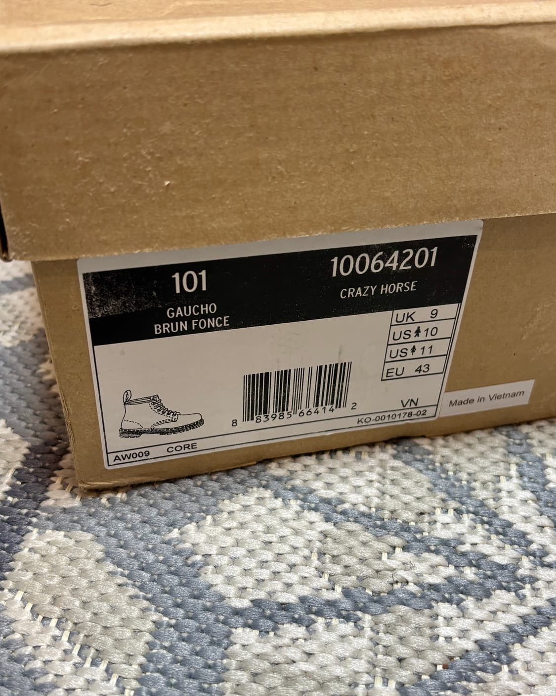 (280) 닥터마틴 101 6홀 크레이지 홀스 부츠 가우초 상품이미지8