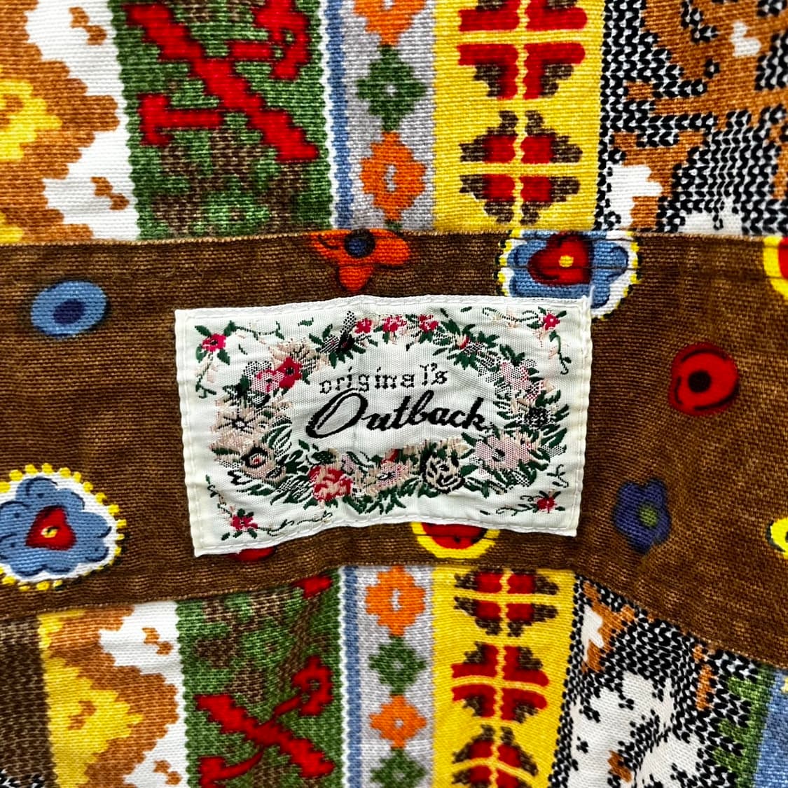 빈티지 레트로 보헤미안 그랜마코어 플라워패턴 조끼 베스트 K0075 상품이미지6