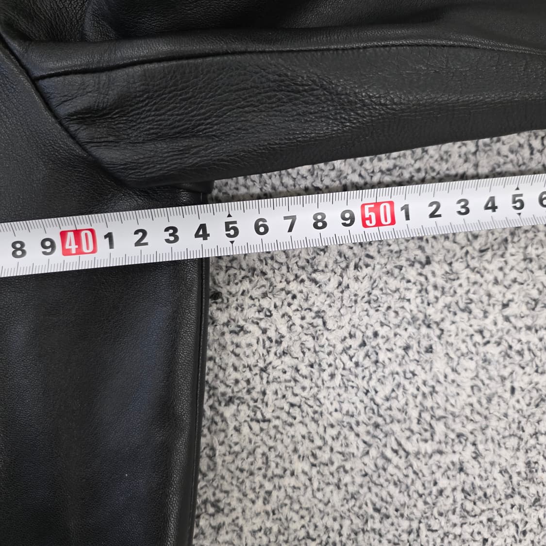 [실측] 산드로 퍼 양가죽 라이더 자켓 0203J 상품이미지6