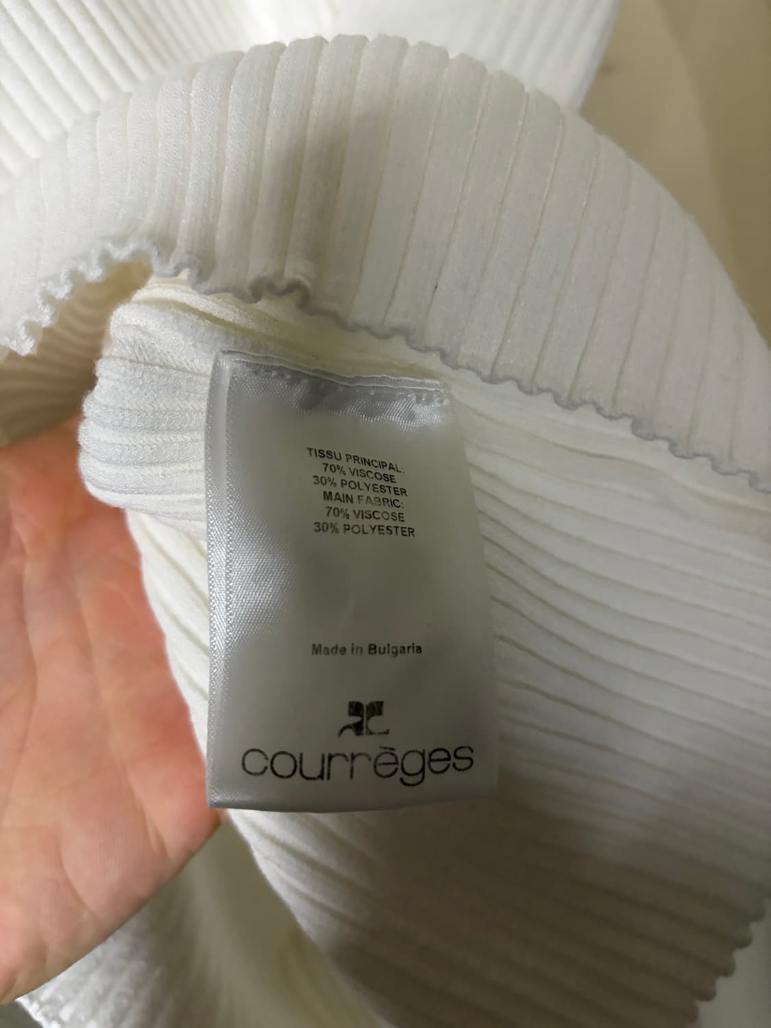 꾸레쥬 / 화이트 로고 니트 / L 상품이미지8