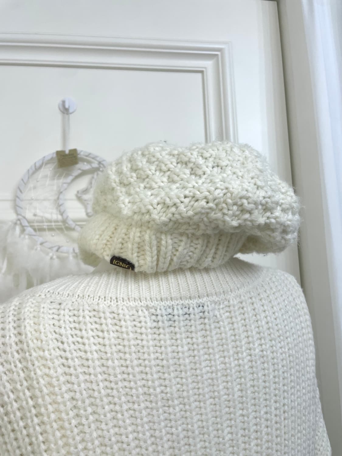 ivory crochet cute cap 상품이미지10