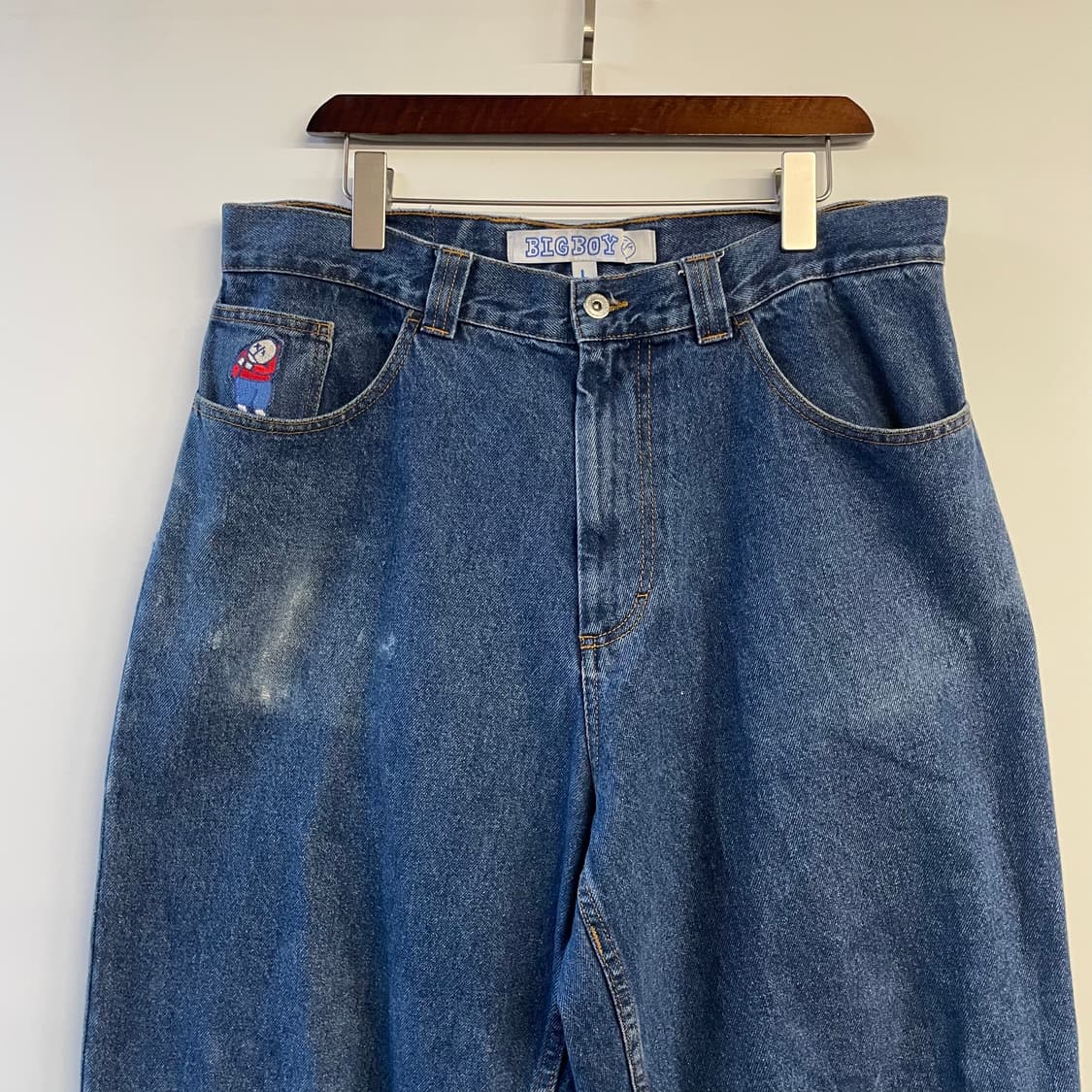 빅보이 폴라 스케이트 구형 데님 와이드 팬츠 상품이미지2