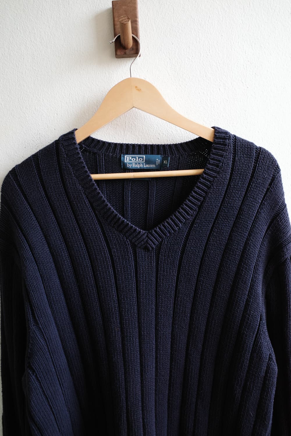 폴로 브이넥 니트 상품이미지5