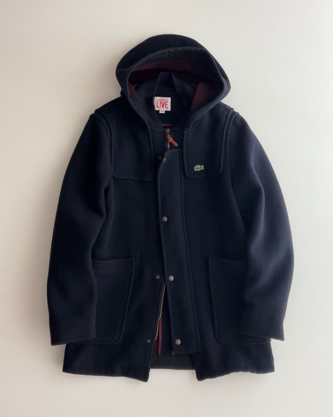 라코스테 네이비 후드 더플 코트 48 상품이미지2