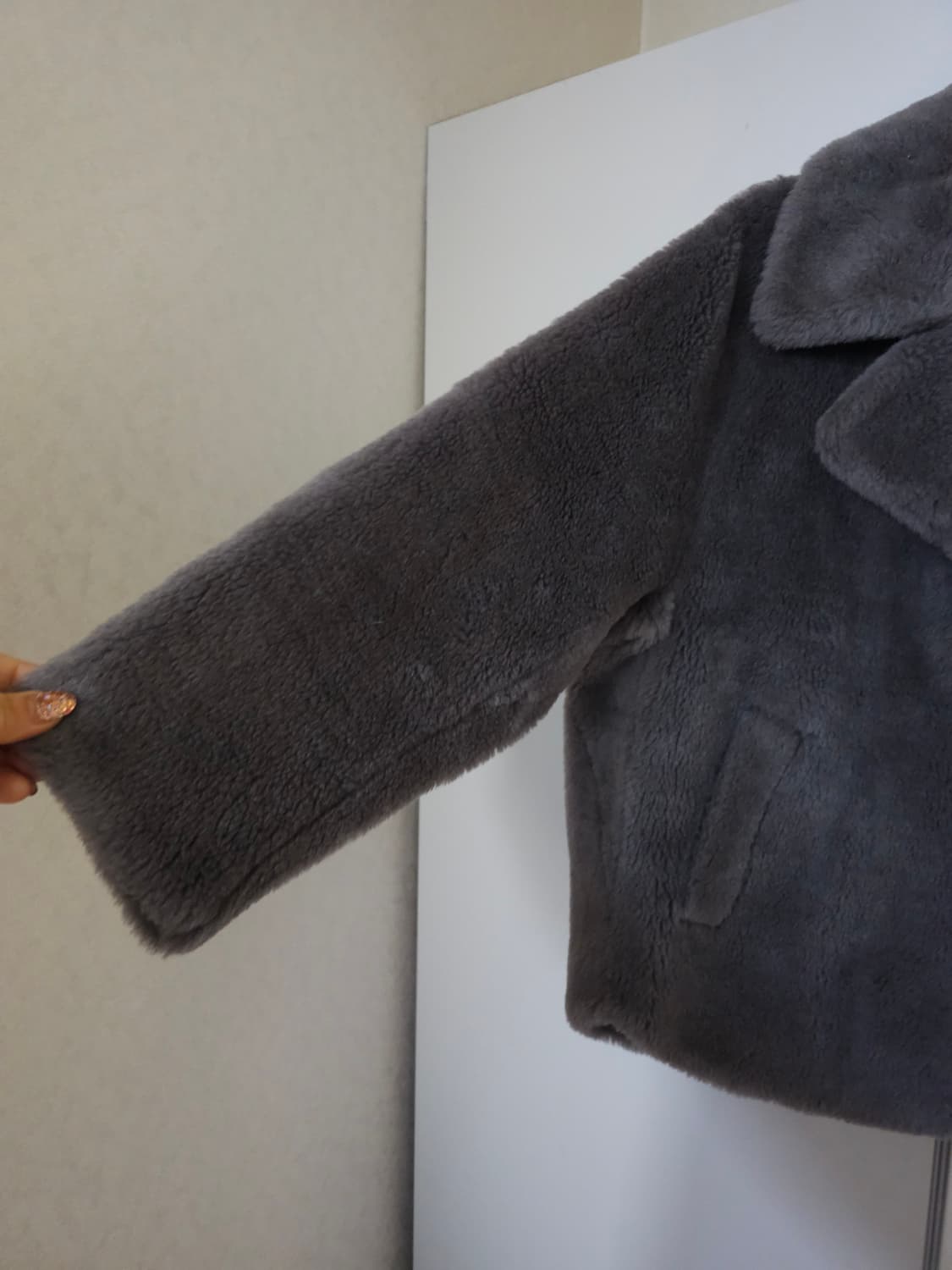 양모 코트 그레이 상품이미지3