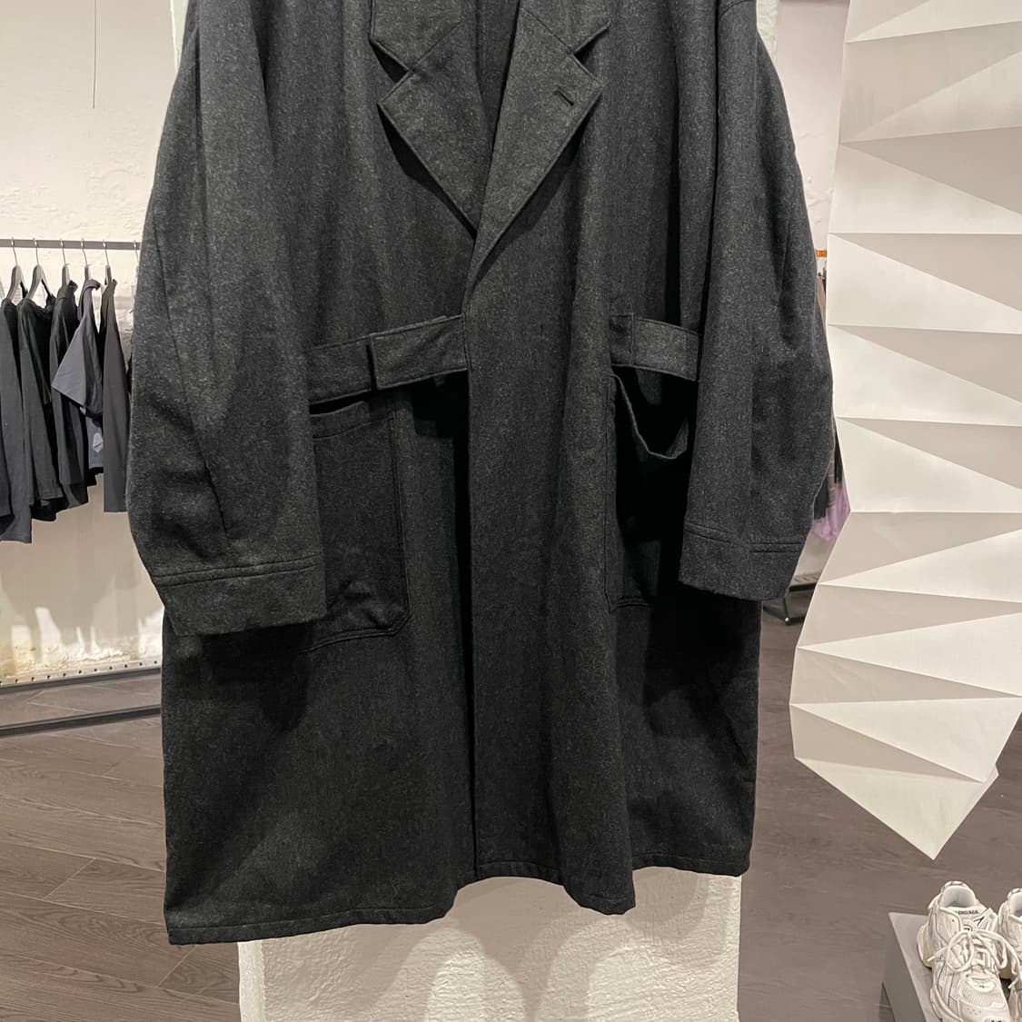 지에다 오버사이즈 랩 코트 상품이미지2