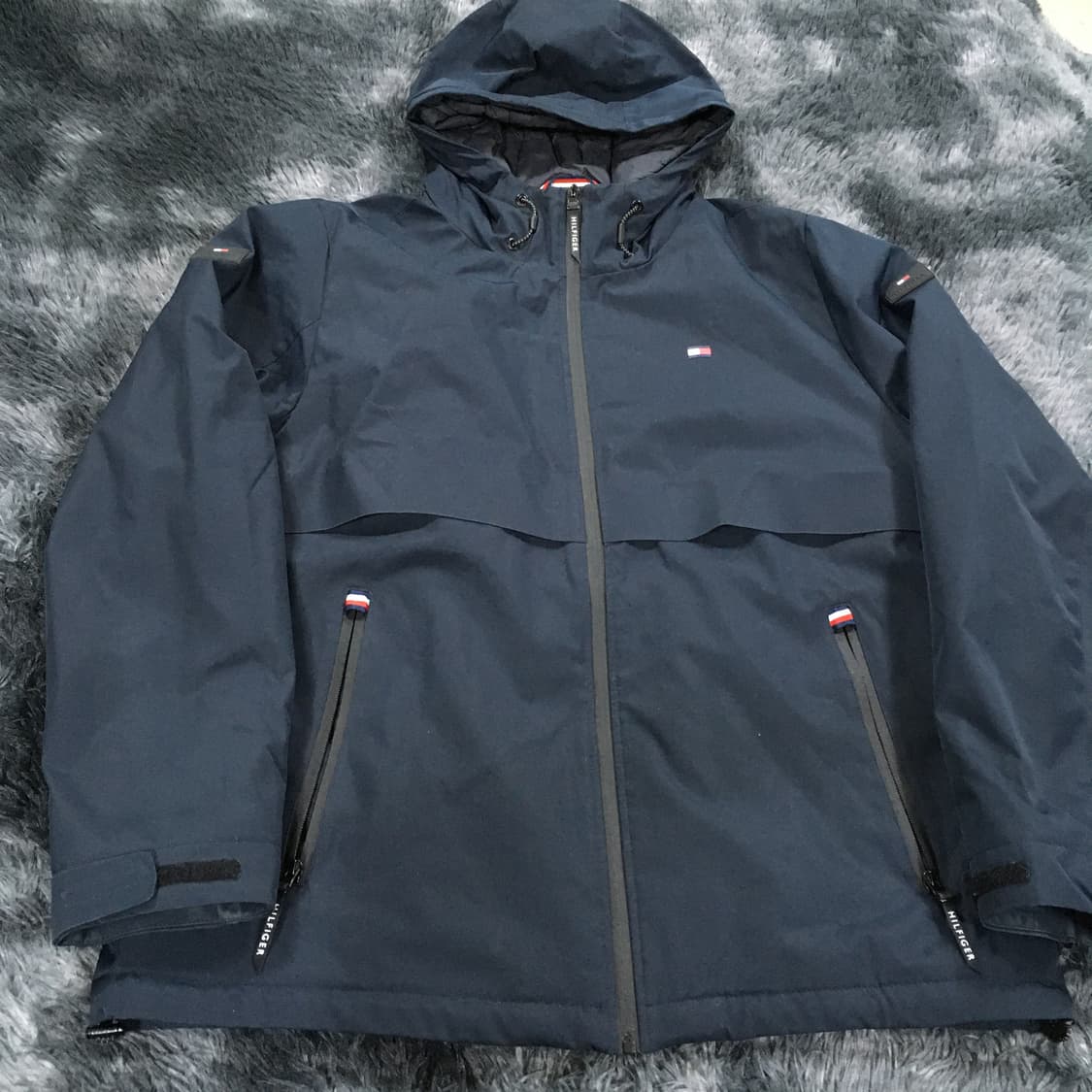 투티/0300 TOMMY HILFIGER 다크 네이비 바람막이 자켓 패딩 상품이미지2