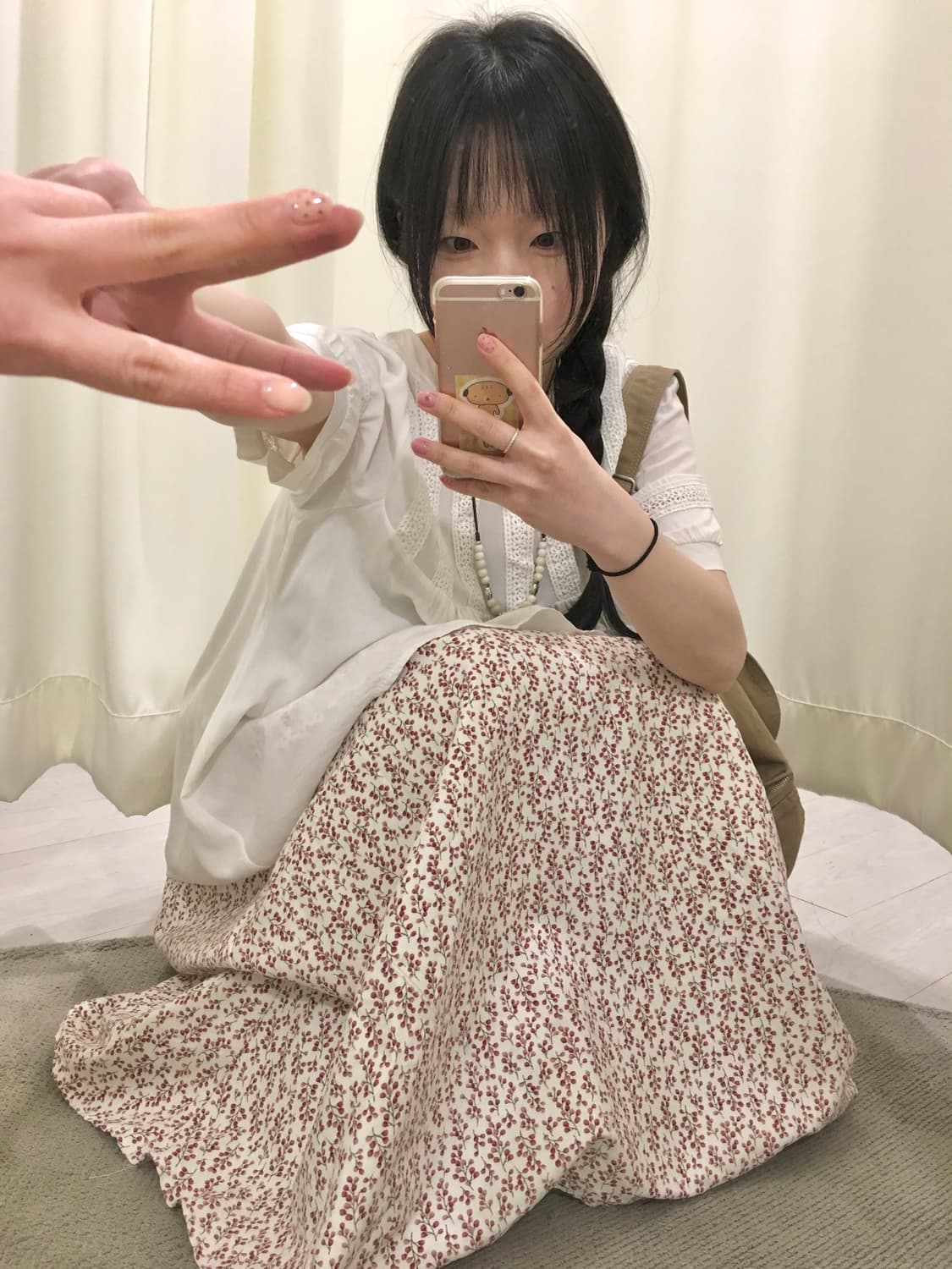 earth music flower skirt 상품이미지6