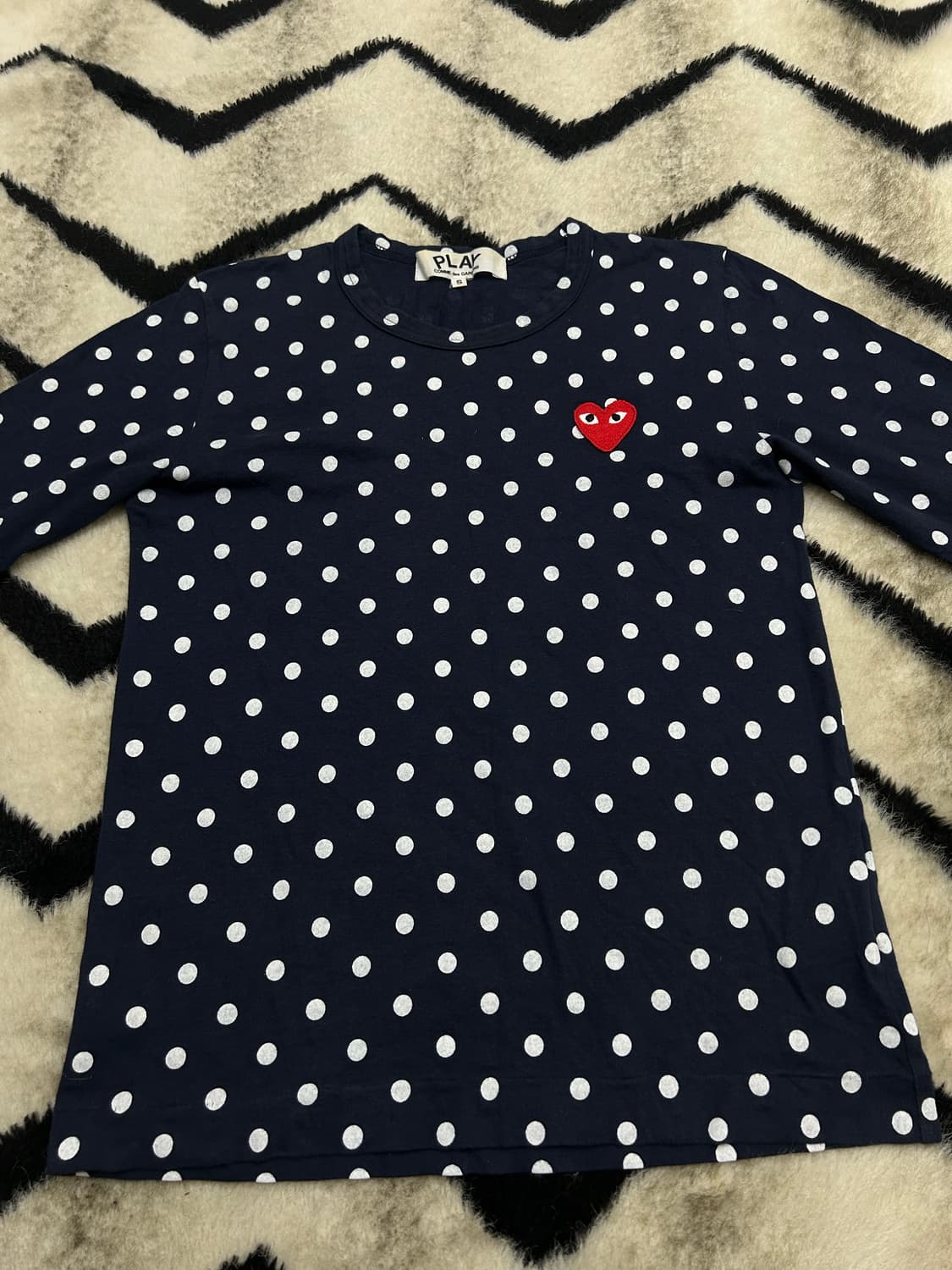 [S]꼼데가르송 도트 긴팔/네이비/AZ-T164 상품이미지4