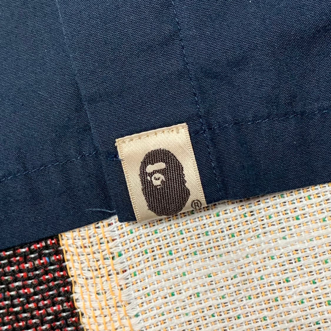 베이프 반팔 셔츠 네이비 상품이미지6