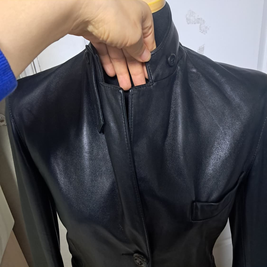 랄프로렌 여성 양가죽 램스킨 자켓 4(약44~날씬55) 상품이미지4