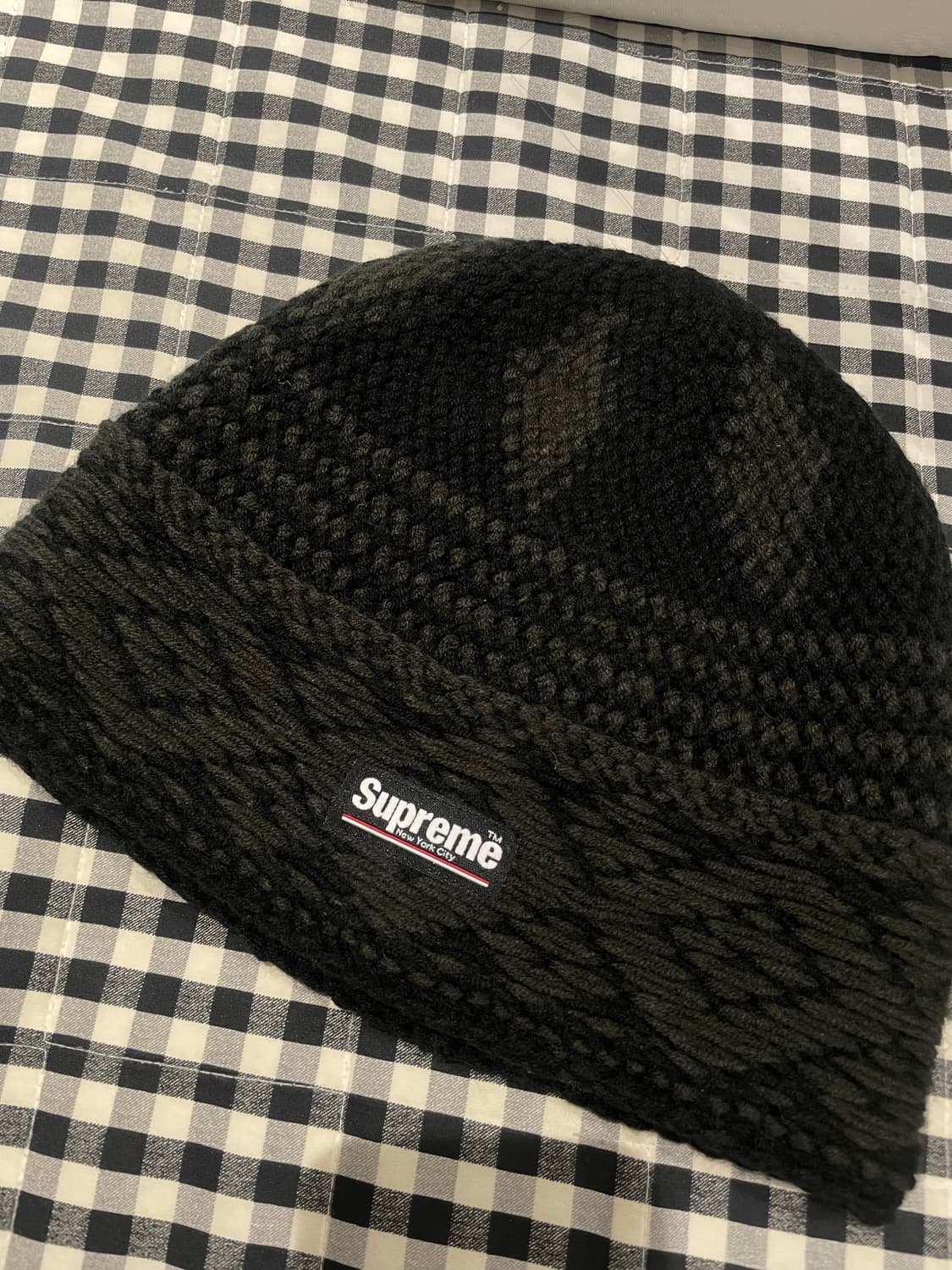 슈프림 다이아몬드 비니 블랙 상품이미지3