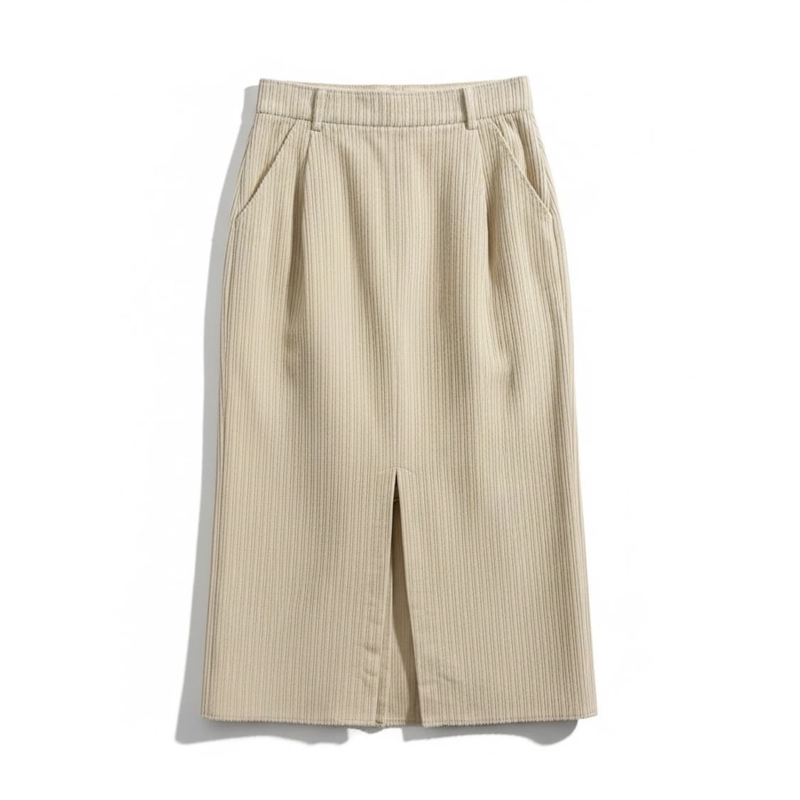 TIME 코듀로이 스커트 아이보리 상품이미지1