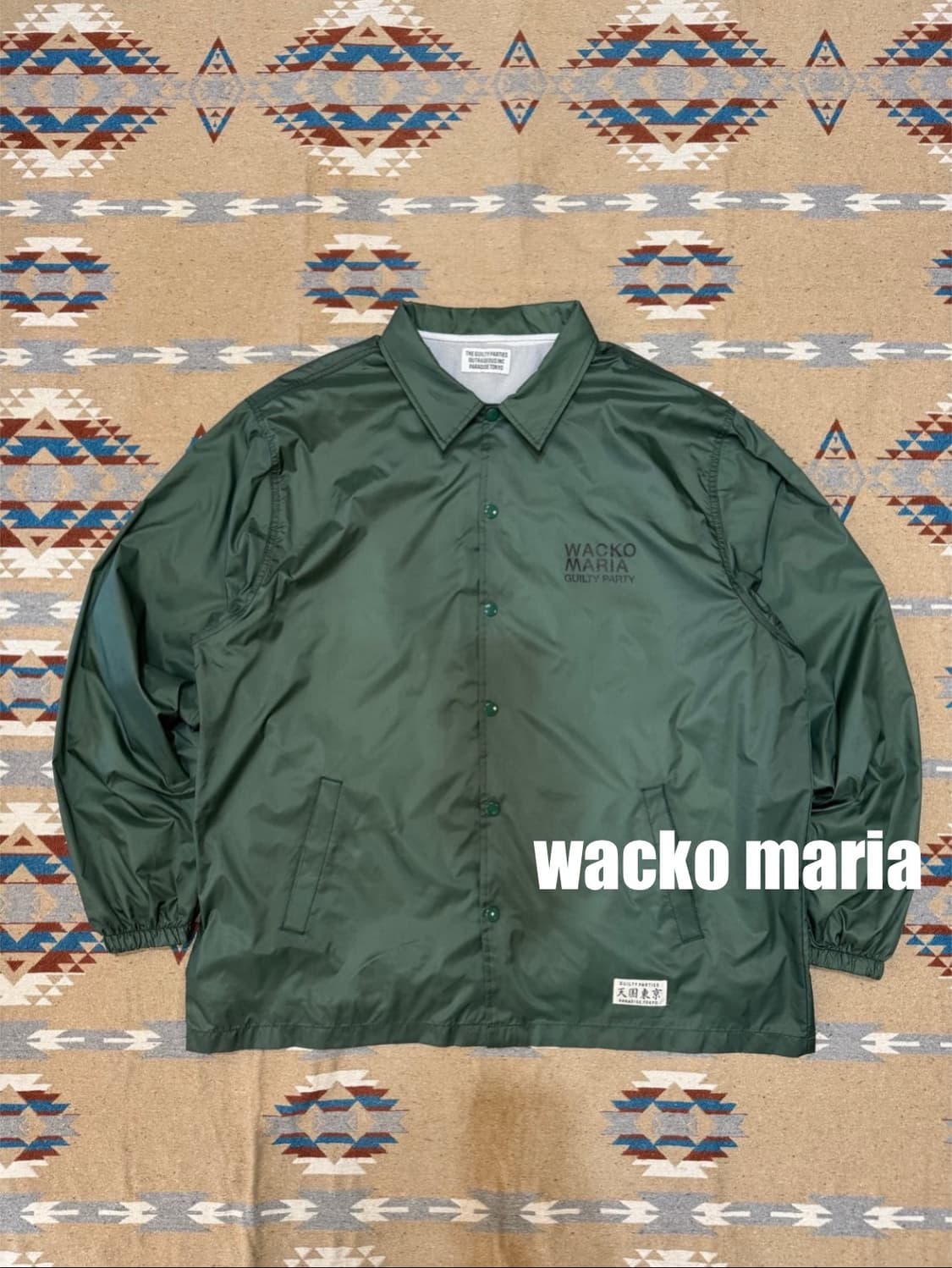 [XL][105] 와코마리아 코치자켓 그린 상품이미지1