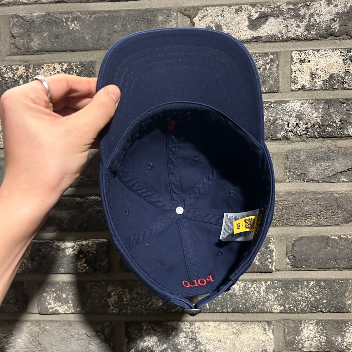 폴로 랄프로렌 아이코닉 치노 볼캡 모자 신형 큐알탭 네이비 상품이미지6