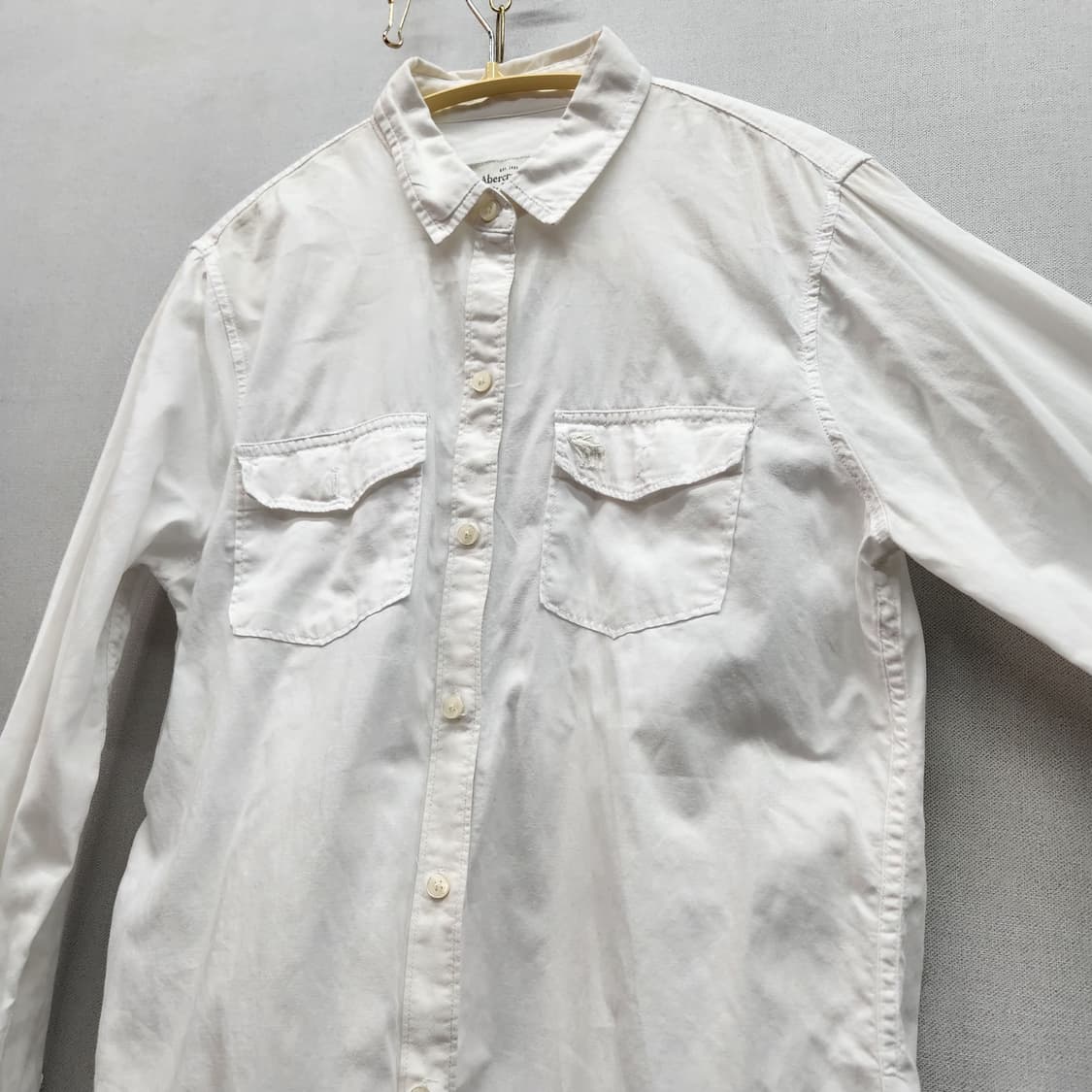 아베크롬비 로고 자수 웨스턴 셔츠 S(S) 상품이미지4
