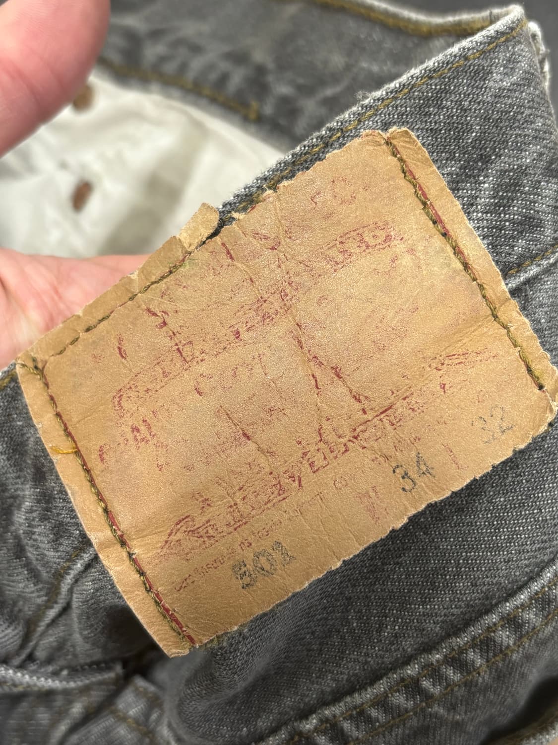 90s Levi’s usa 501 흑청 repaired 언더커버 상품이미지8